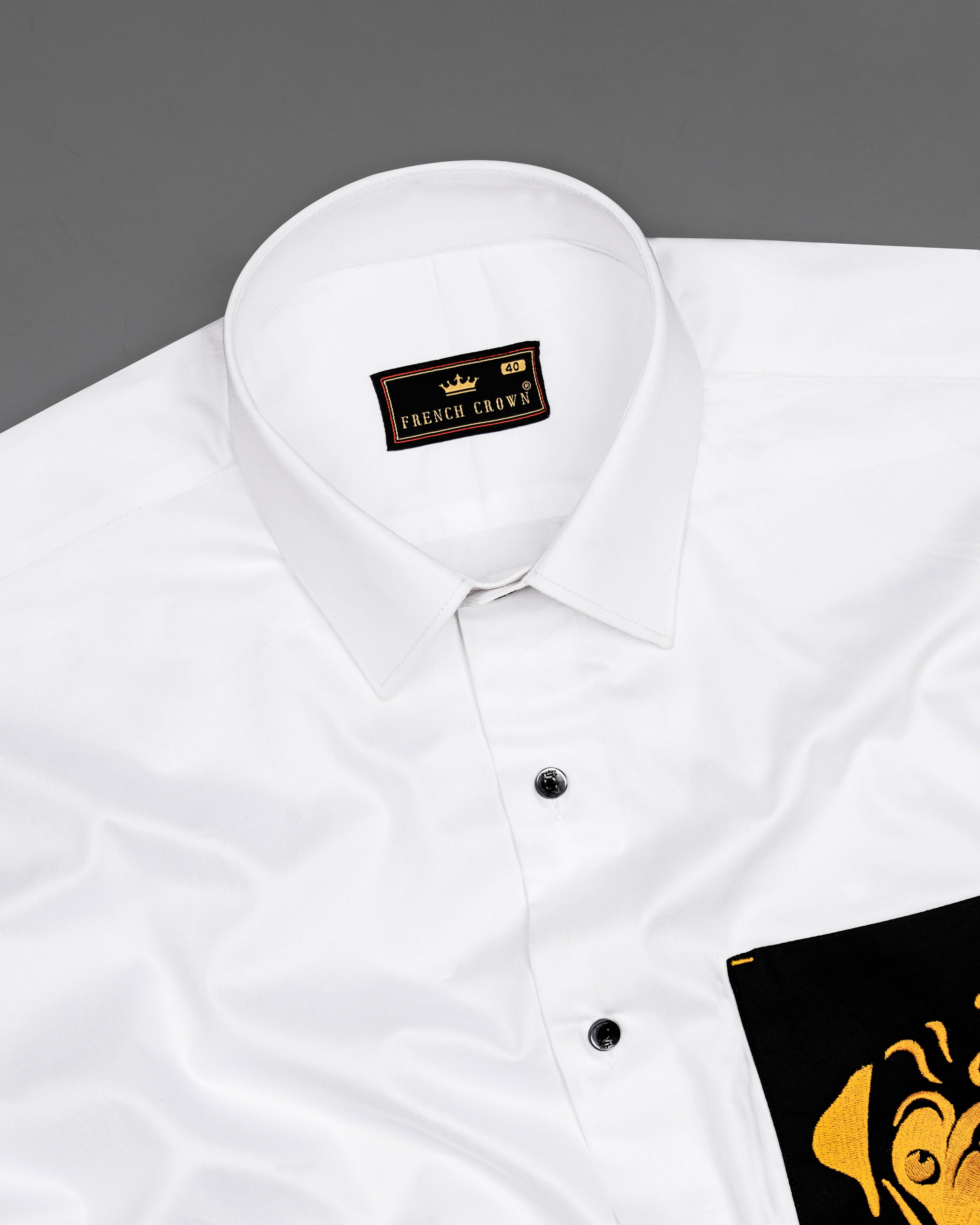 Bright White with Black Pocket and Puppy Embroidered Super Soft Premium Cotton Shirt 1062-BLK-P492-38, 1062-BLK-P492-H-38, 1062-BLK-P492-39, 1062-BLK-P492-H-39, 1062-BLK-P492-40, 1062-BLK-P492-H-40, 1062-BLK-P492-42, 1062-BLK-P492-H-42, 1062-BLK-P492-44, 1062-BLK-P492-H-44, 1062-BLK-P492-46, 1062-BLK-P492-H-46, 1062-BLK-P492-48, 1062-BLK-P492-H-48, 1062-BLK-P492-50, 1062-BLK-P492-H-50, 1062-BLK-P492-52, 1062-BLK-P492-H-52