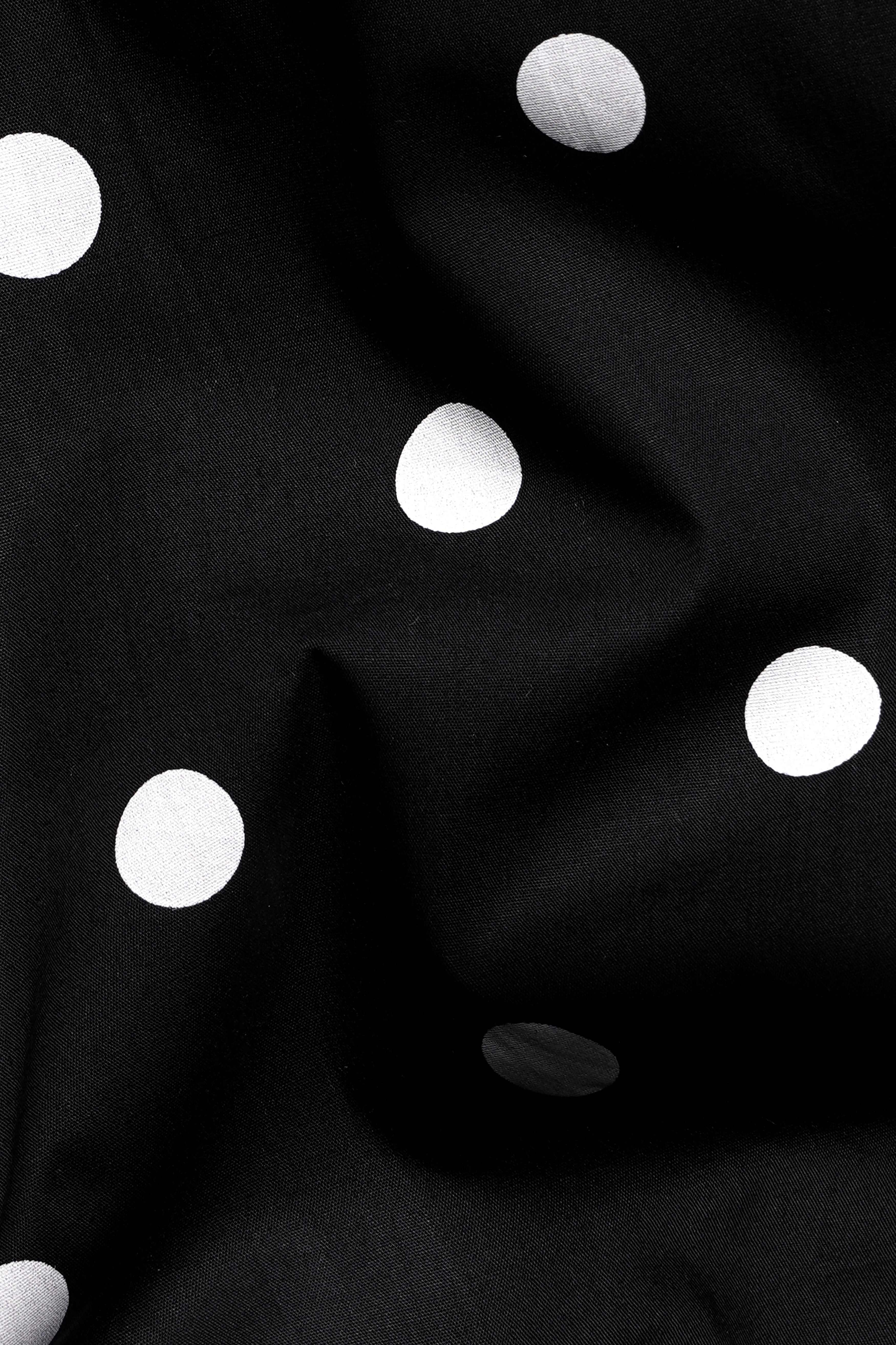 Jade Black and White Polka Dots Shirt