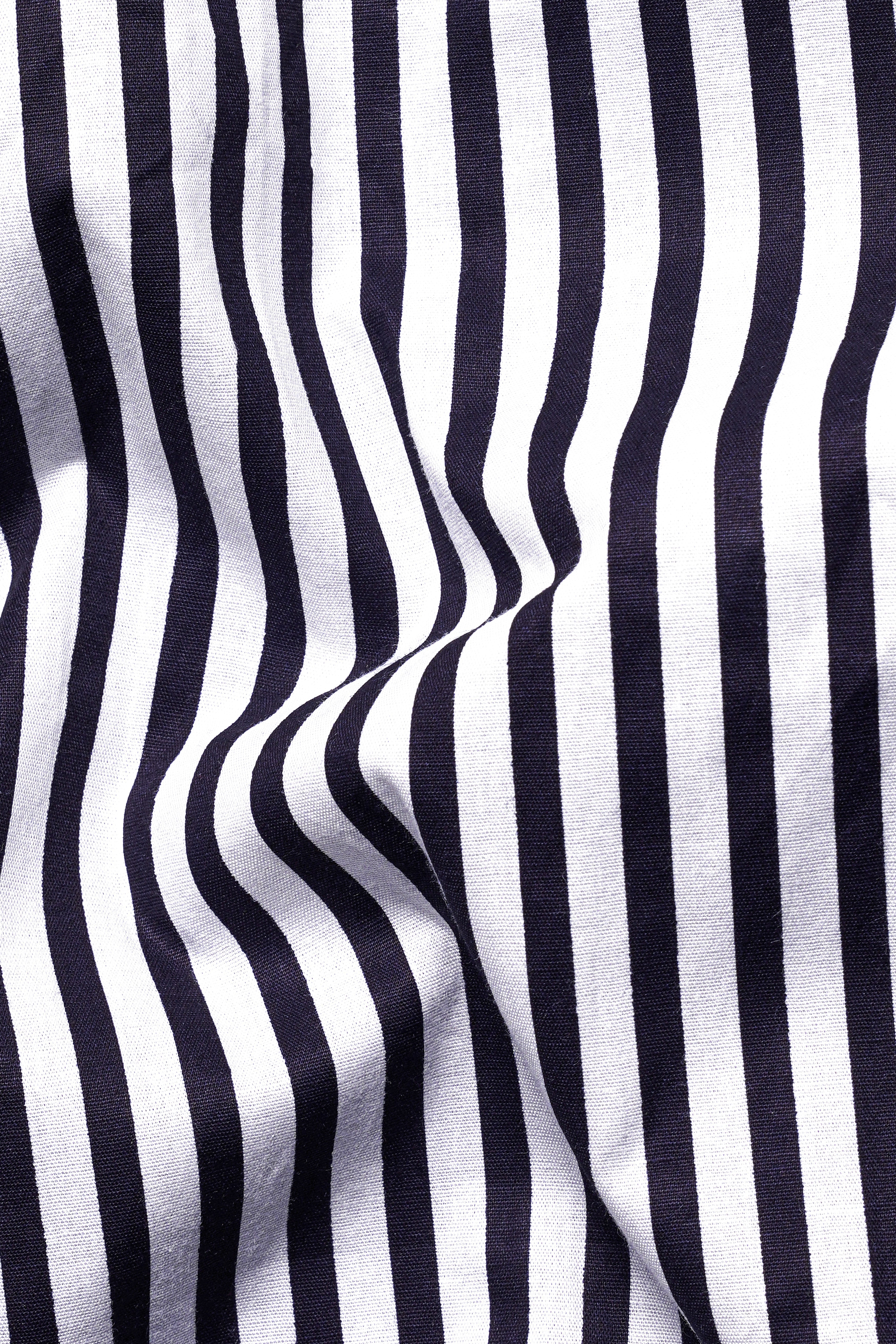 Bright White and Rebecca Purple Striped Royal Oxford Shirt