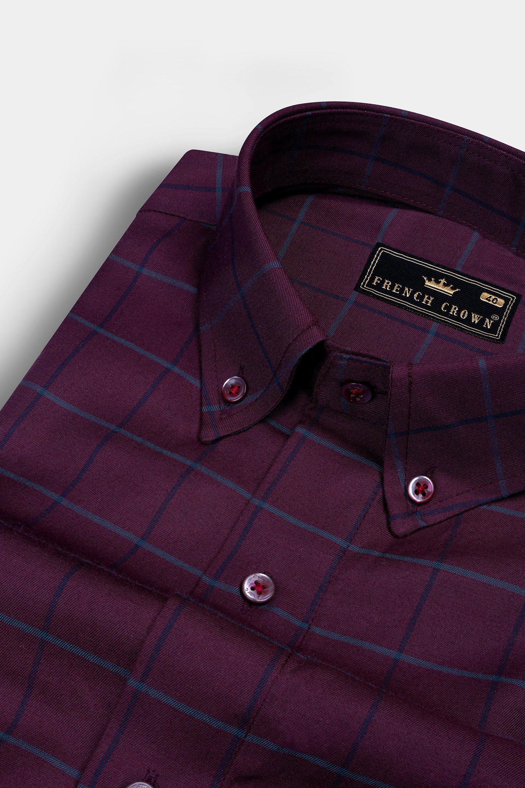 Wine Berry Checkered Premium Cotton Shirt 12359-BD-MN-38, 12359-BD-MN-H-38, 12359-BD-MN-39, 12359-BD-MN-H-39, 12359-BD-MN-40, 12359-BD-MN-H-40, 12359-BD-MN-42, 12359-BD-MN-H-42, 12359-BD-MN-44, 12359-BD-MN-H-44, 12359-BD-MN-46, 12359-BD-MN-H-46, 12359-BD-MN-48, 12359-BD-MN-H-48, 12359-BD-MN-50, 12359-BD-MN-H-50, 12359-BD-MN-52, 12359-BD-MN-H-52