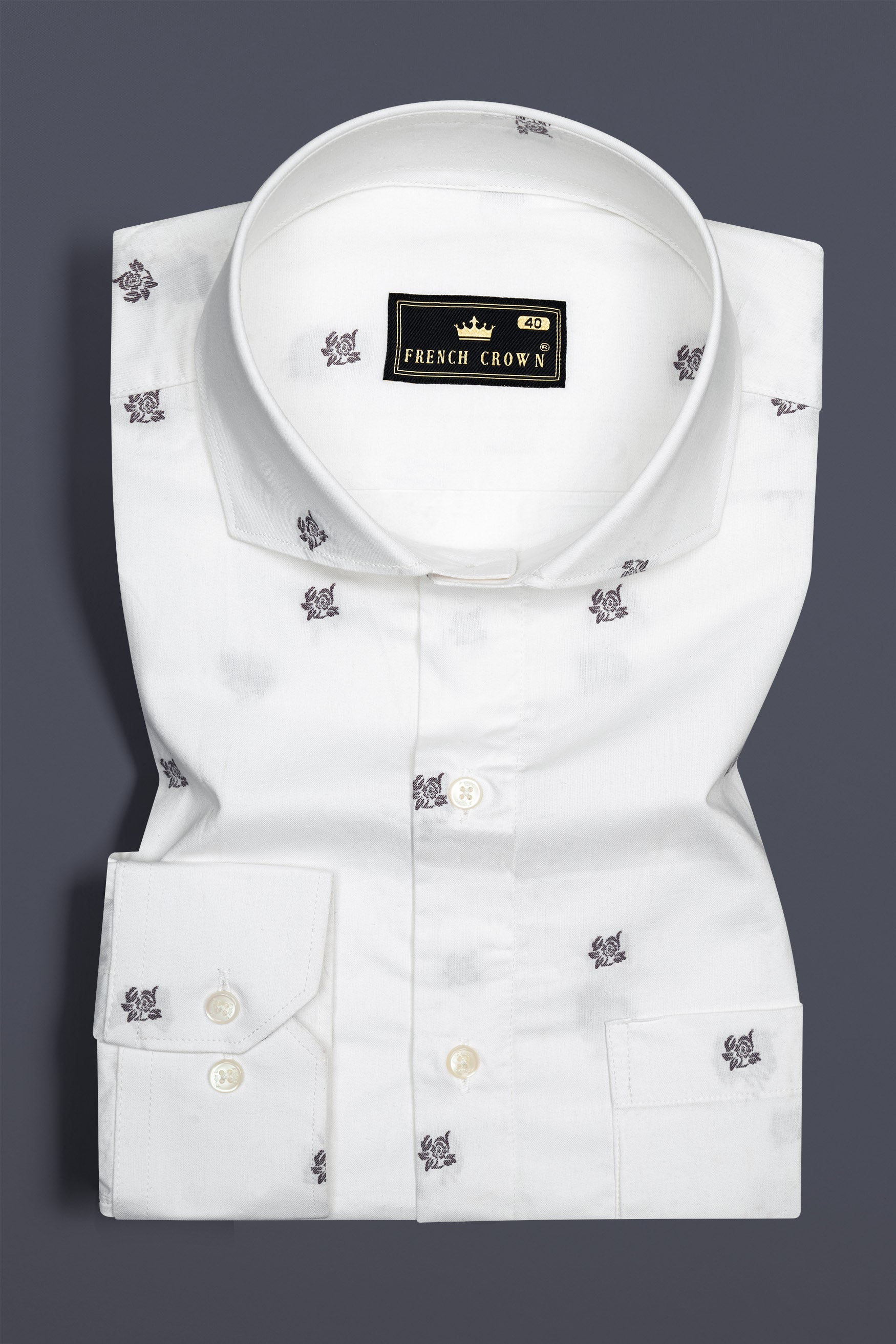 Bright White Flower Jacquard Textured Premium Giza Cotton Shirt 12375-CA-38, 12375-CA-H-38, 12375-CA-39, 12375-CA-H-39, 12375-CA-40, 12375-CA-H-40, 12375-CA-42, 12375-CA-H-42, 12375-CA-44, 12375-CA-H-44, 12375-CA-46, 12375-CA-H-46, 12375-CA-48, 12375-CA-H-48, 12375-CA-50, 12375-CA-H-50, 12375-CA-52, 12375-CA-H-52