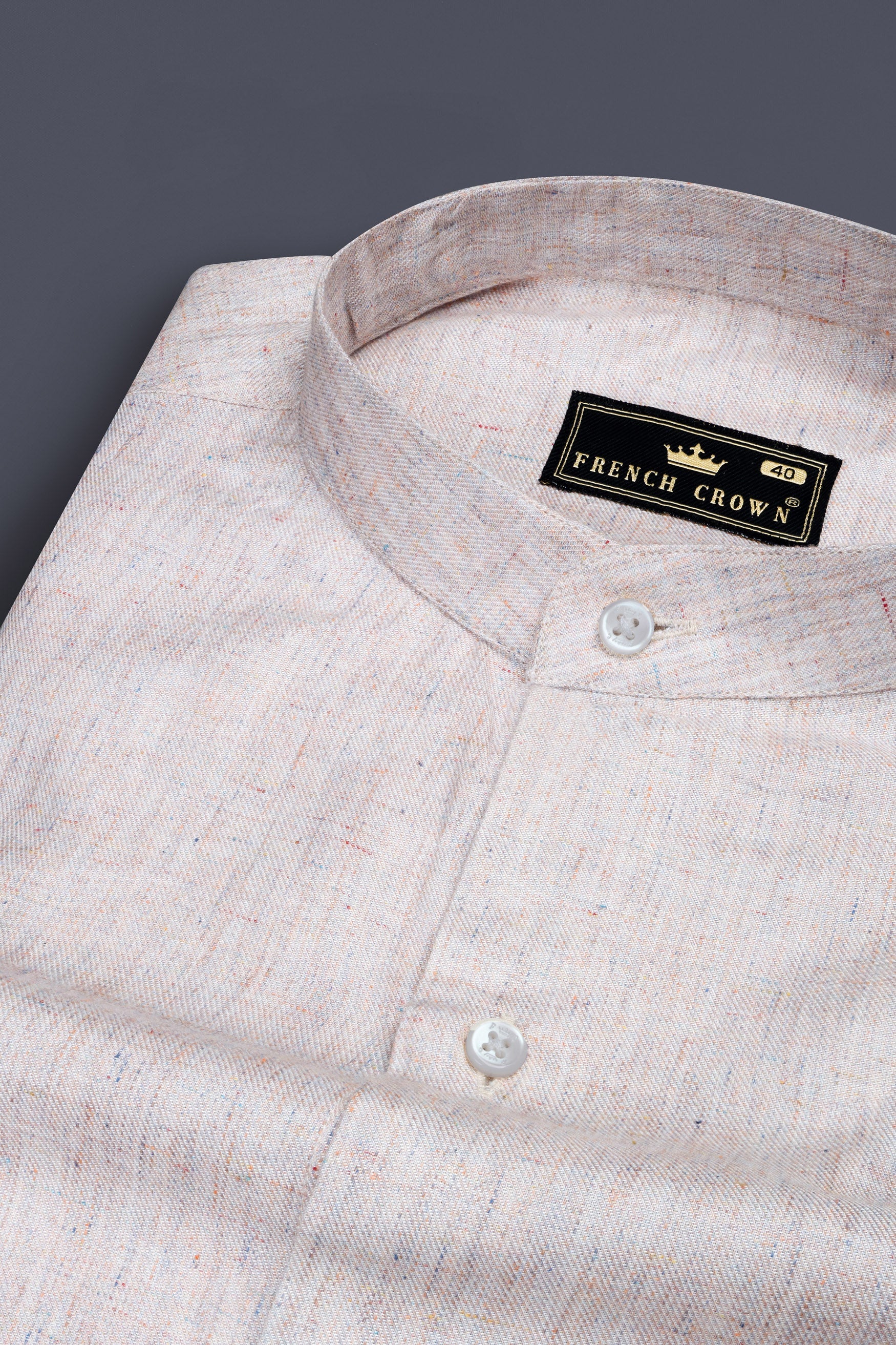 Oyster Cream Chambray Premium Giza Cotton Shirt 12376-M-38, 12376-M-H-38, 12376-M-39, 12376-M-H-39, 12376-M-40, 12376-M-H-40, 12376-M-42, 12376-M-H-42, 12376-M-44, 12376-M-H-44, 12376-M-46, 12376-M-H-46, 12376-M-48, 12376-M-H-48, 12376-M-50, 12376-M-H-50, 12376-M-52, 12376-M-H-52
