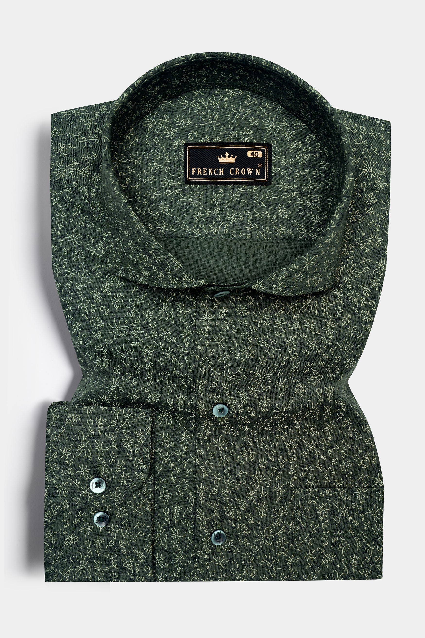 Heavy Metal Green Flowers printed oxford shirt 12390-CA-GR-38, 12390-CA-GR-H-38, 12390-CA-GR-39, 12390-CA-GR-H-39, 12390-CA-GR-40, 12390-CA-GR-H-40, 12390-CA-GR-42, 12390-CA-GR-H-42, 12390-CA-GR-44, 12390-CA-GR-H-44, 12390-CA-GR-46, 12390-CA-GR-H-46, 12390-CA-GR-48, 12390-CA-GR-H-48, 12390-CA-GR-50, 12390-CA-GR-H-50, 12390-CA-GR-52, 12390-CA-GR-H-52
