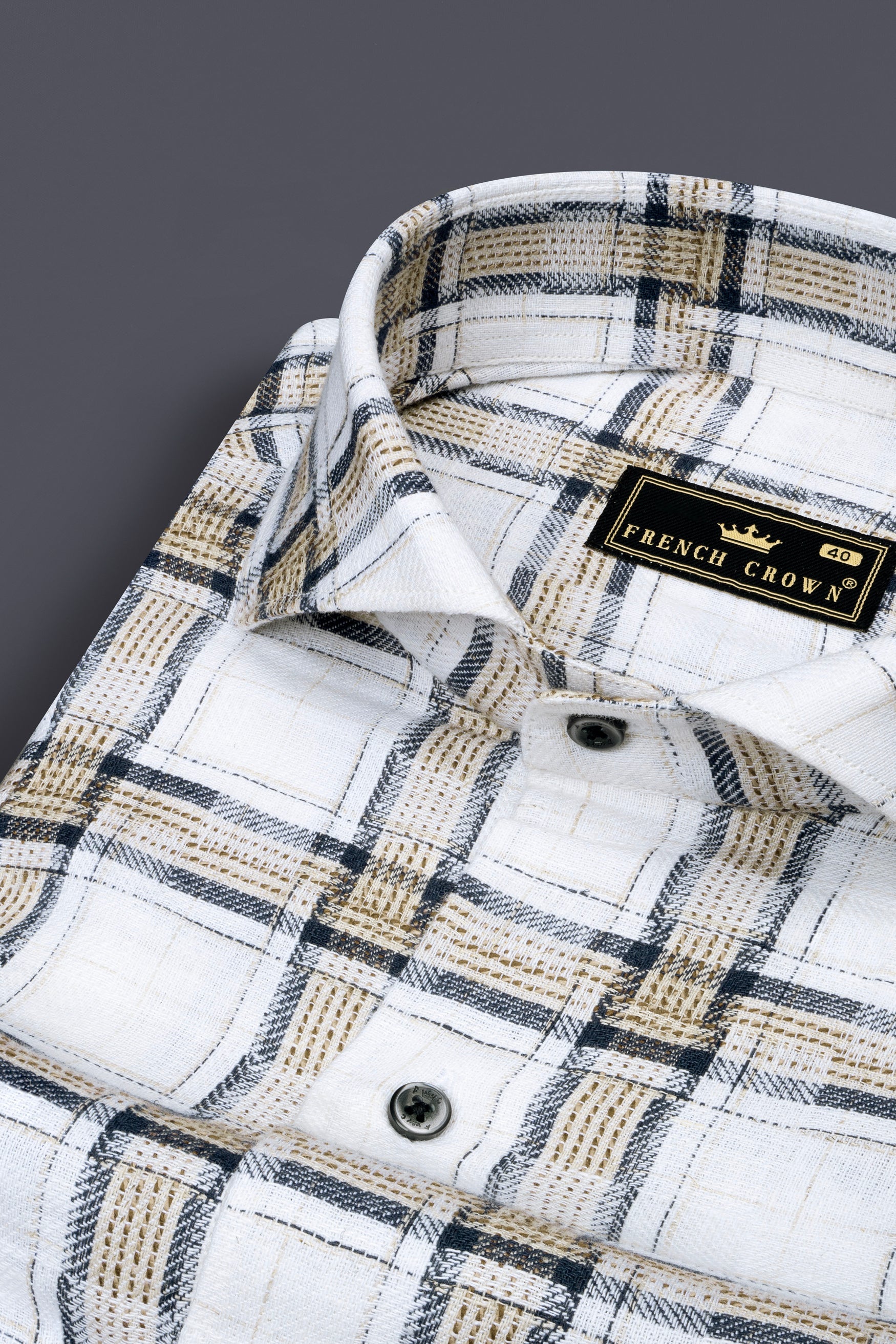 Mystic cream with blue checkered Dobby Textured Premium Giza Cotton Shirt 12394-CA-BLK-38, 12394-CA-BLK-H-38, 12394-CA-BLK-39, 12394-CA-BLK-H-39, 12394-CA-BLK-40, 12394-CA-BLK-H-40, 12394-CA-BLK-42, 12394-CA-BLK-H-42, 12394-CA-BLK-44, 12394-CA-BLK-H-44, 12394-CA-BLK-46, 12394-CA-BLK-H-46, 12394-CA-BLK-48, 12394-CA-BLK-H-48, 12394-CA-BLK-50, 12394-CA-BLK-H-50, 12394-CA-BLK-52, 12394-CA-BLK-H-52