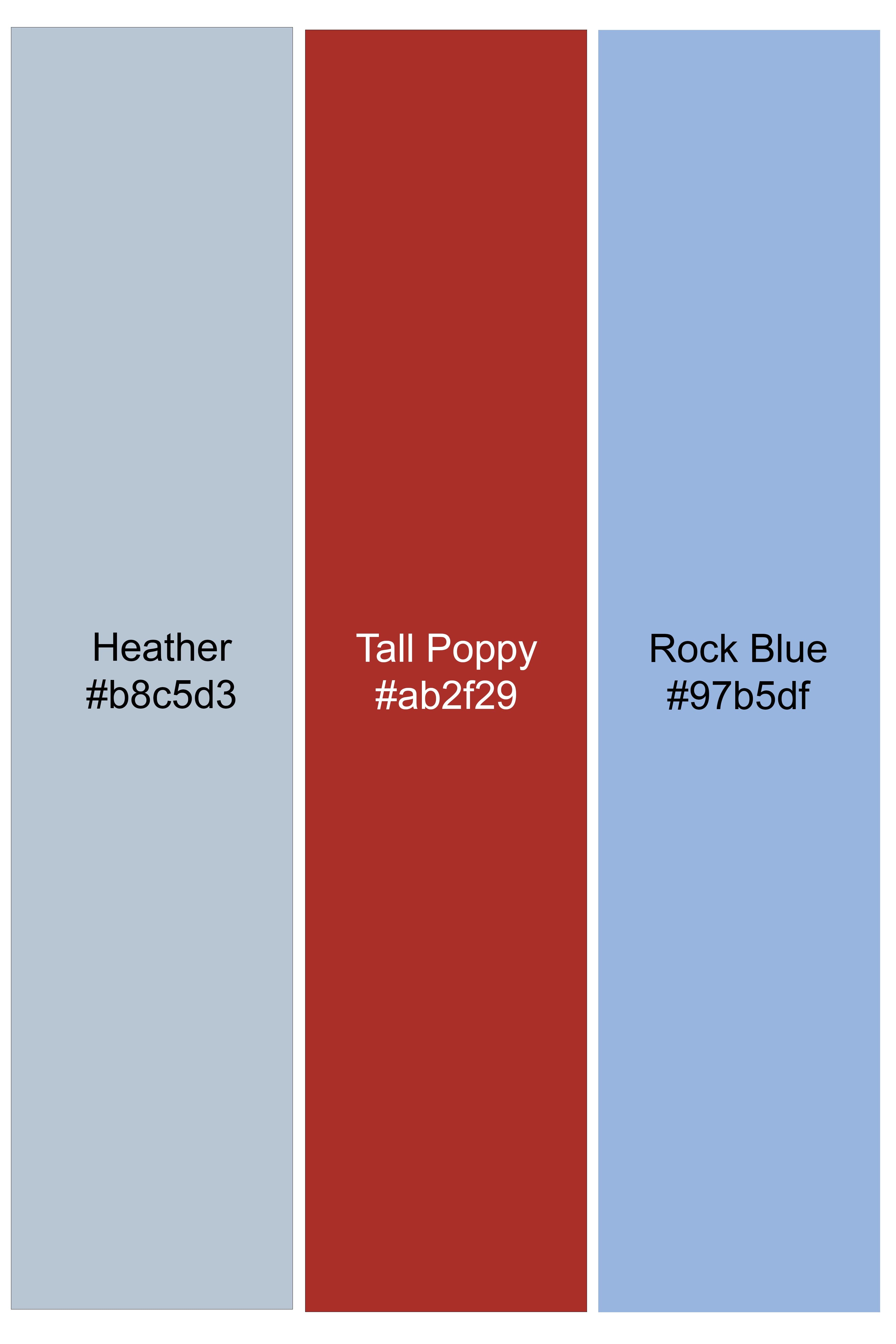 Heather Gray with Poppy Red and Rock Blue Plaid Super Soft Poplin shirt 12406-BD-38, 12406-BD-H-38, 12406-BD-39, 12406-BD-H-39, 12406-BD-40, 12406-BD-H-40, 12406-BD-42, 12406-BD-H-42, 12406-BD-44, 12406-BD-H-44, 12406-BD-46, 12406-BD-H-46, 12406-BD-48, 12406-BD-H-48, 12406-BD-50, 12406-BD-H-50, 12406-BD-52, 12406-BD-H-52