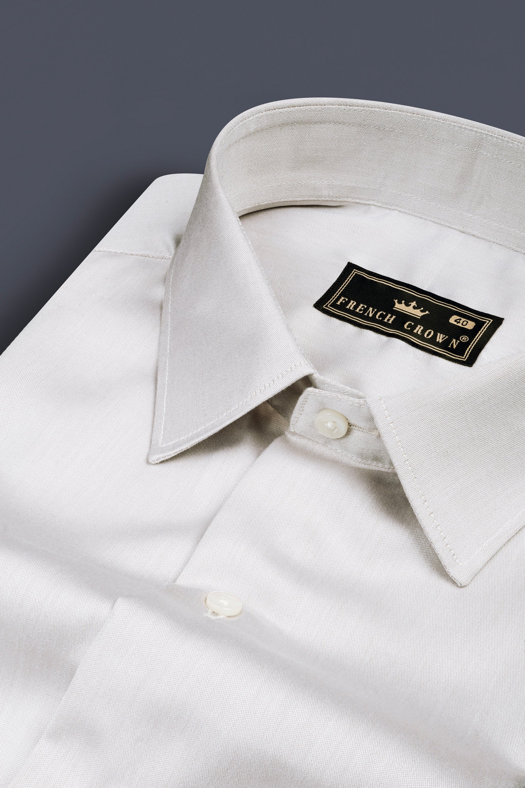 Alto White Chambray Premium Giza Cotton Shirt 12432-38, 12432-H-38, 12432-39, 12432-H-39, 12432-40, 12432-H-40, 12432-42, 12432-H-42, 12432-44, 12432-H-44, 12432-46, 12432-H-46, 12432-48, 12432-H-48, 12432-50, 12432-H-50, 12432-52, 12432-H-52