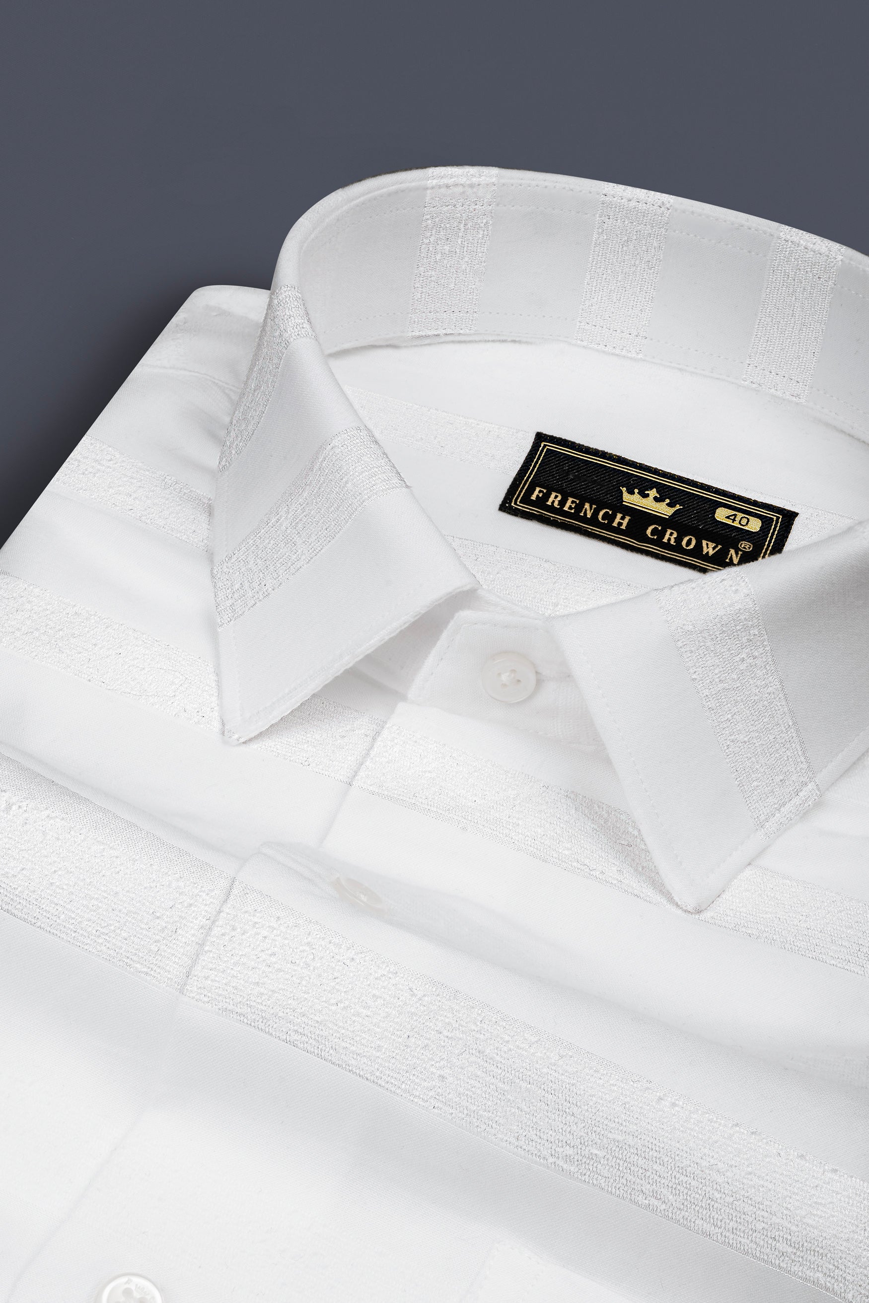 Bright White Dobby Textured Premium Cotton Shirt 12433-38, 12433-H-38, 12433-39, 12433-H-39, 12433-40, 12433-H-40, 12433-42, 12433-H-42, 12433-44, 12433-H-44, 12433-46, 12433-H-46, 12433-48, 12433-H-48, 12433-50, 12433-H-50, 12433-52, 12433-H-52