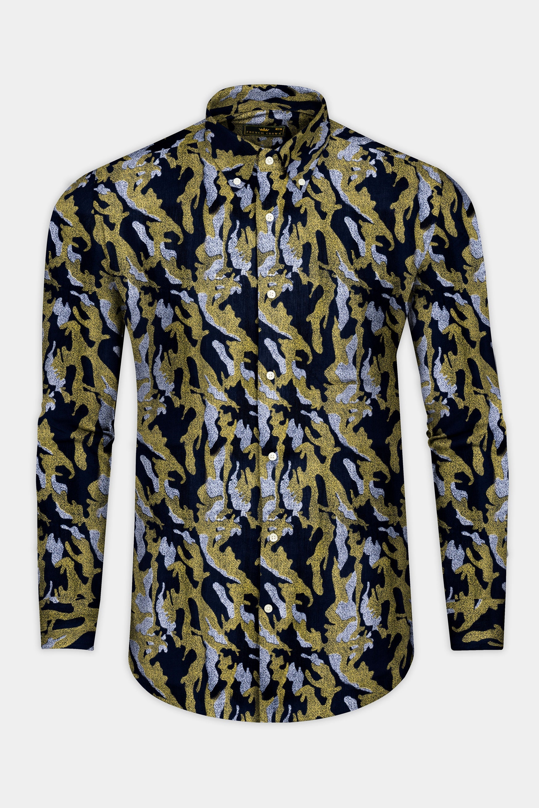 Gimblet Green Mirage Navy Blue Camouflage Textured Corduroy Shirt 12436-BD-38, 12436-BD-H-38, 12436-BD-39, 12436-BD-H-39, 12436-BD-40, 12436-BD-H-40, 12436-BD-42, 12436-BD-H-42, 12436-BD-44, 12436-BD-H-44, 12436-BD-46, 12436-BD-H-46, 12436-BD-48, 12436-BD-H-48, 12436-BD-50, 12436-BD-H-50, 12436-BD-52, 12436-BD-H-52