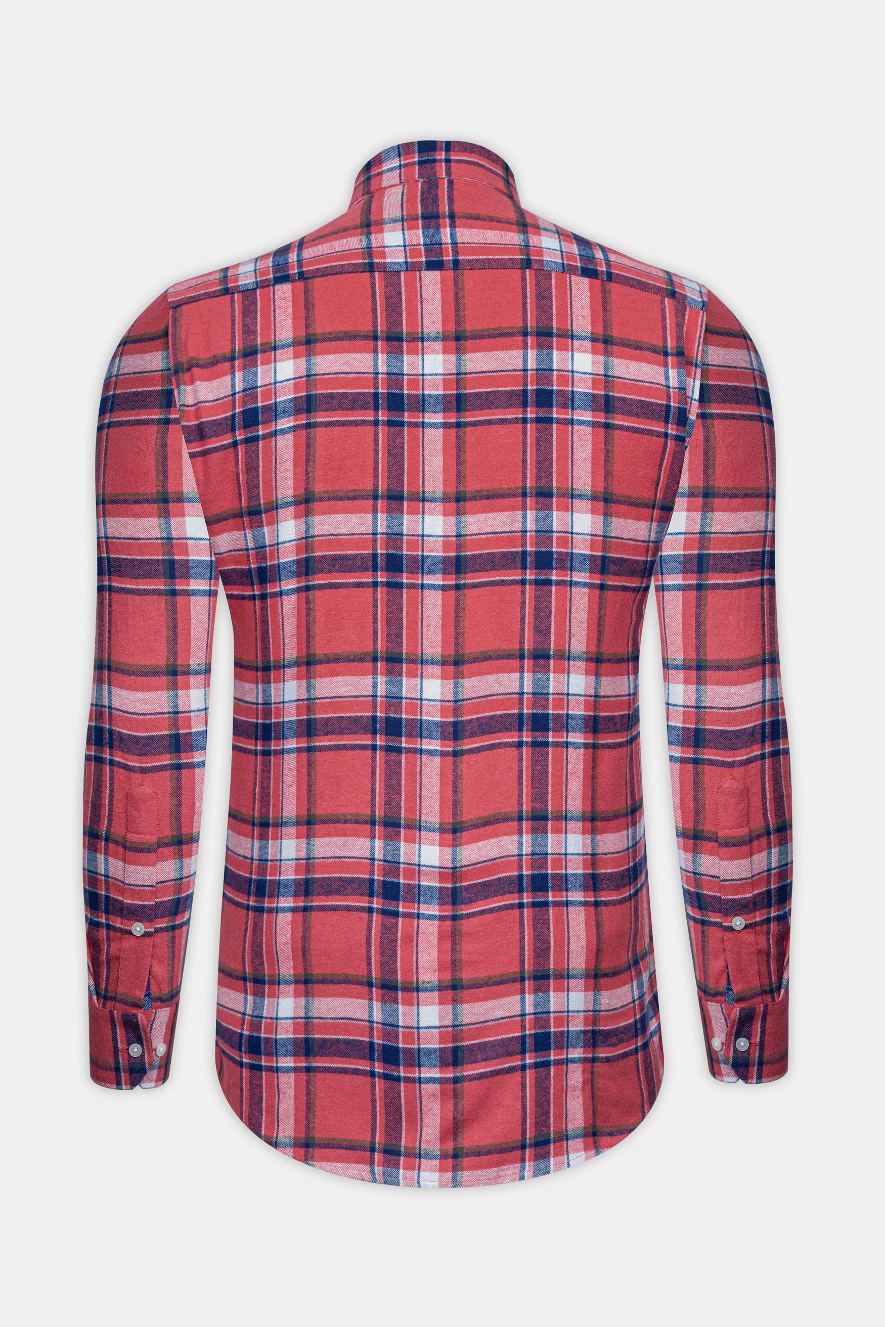 Fuzzy Wuzzy Red with Zodiac Blue Plaid Flannel Shirt 12464-38, 12464-H-38, 12464-39, 12464-H-39, 12464-40, 12464-H-40, 12464-42, 12464-H-42, 12464-44, 12464-H-44, 12464-46, 12464-H-46, 12464-48, 12464-H-48, 12464-50, 12464-H-50, 12464-52, 12464-H-52