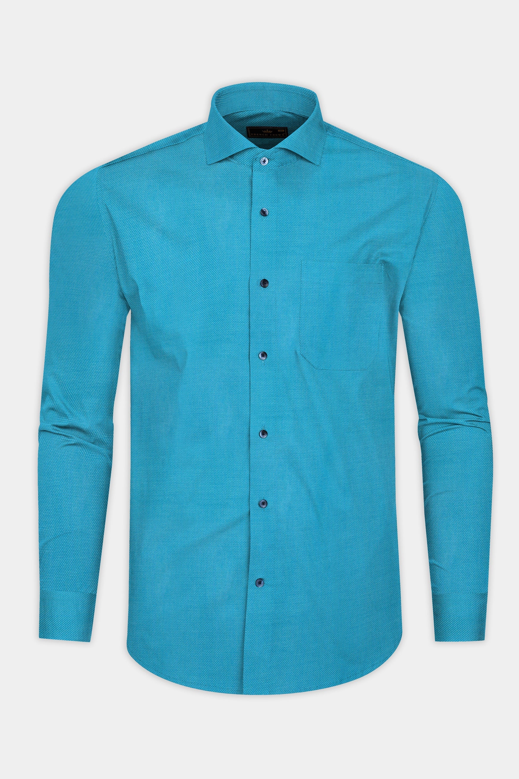 Pacific Ocean Blue Dobby Textured Premium Cotton Shirt 12474-CA-BLE-38, 12474-CA-BLE-H-38, 12474-CA-BLE-39, 12474-CA-BLE-H-39, 12474-CA-BLE-40, 12474-CA-BLE-H-40, 12474-CA-BLE-42, 12474-CA-BLE-H-42, 12474-CA-BLE-44, 12474-CA-BLE-H-44, 12474-CA-BLE-46, 12474-CA-BLE-H-46, 12474-CA-BLE-48, 12474-CA-BLE-H-48, 12474-CA-BLE-50, 12474-CA-BLE-H-50, 12474-CA-BLE-52, 12474-CA-BLE-H-52