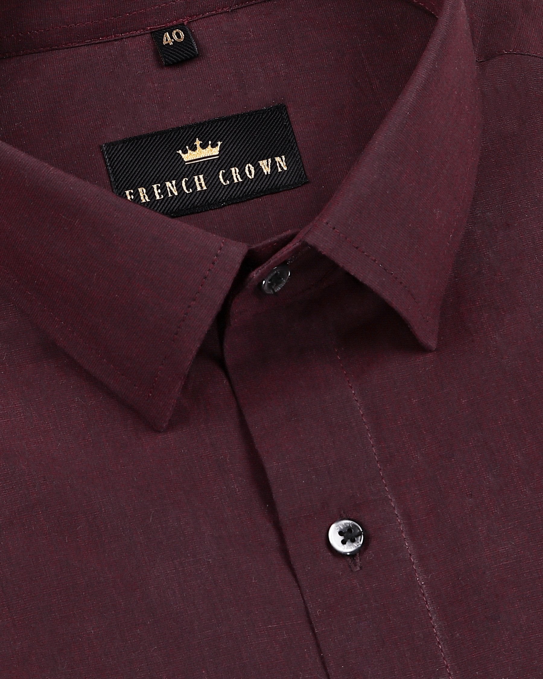The Maroon Two Tone Chambray Shirt