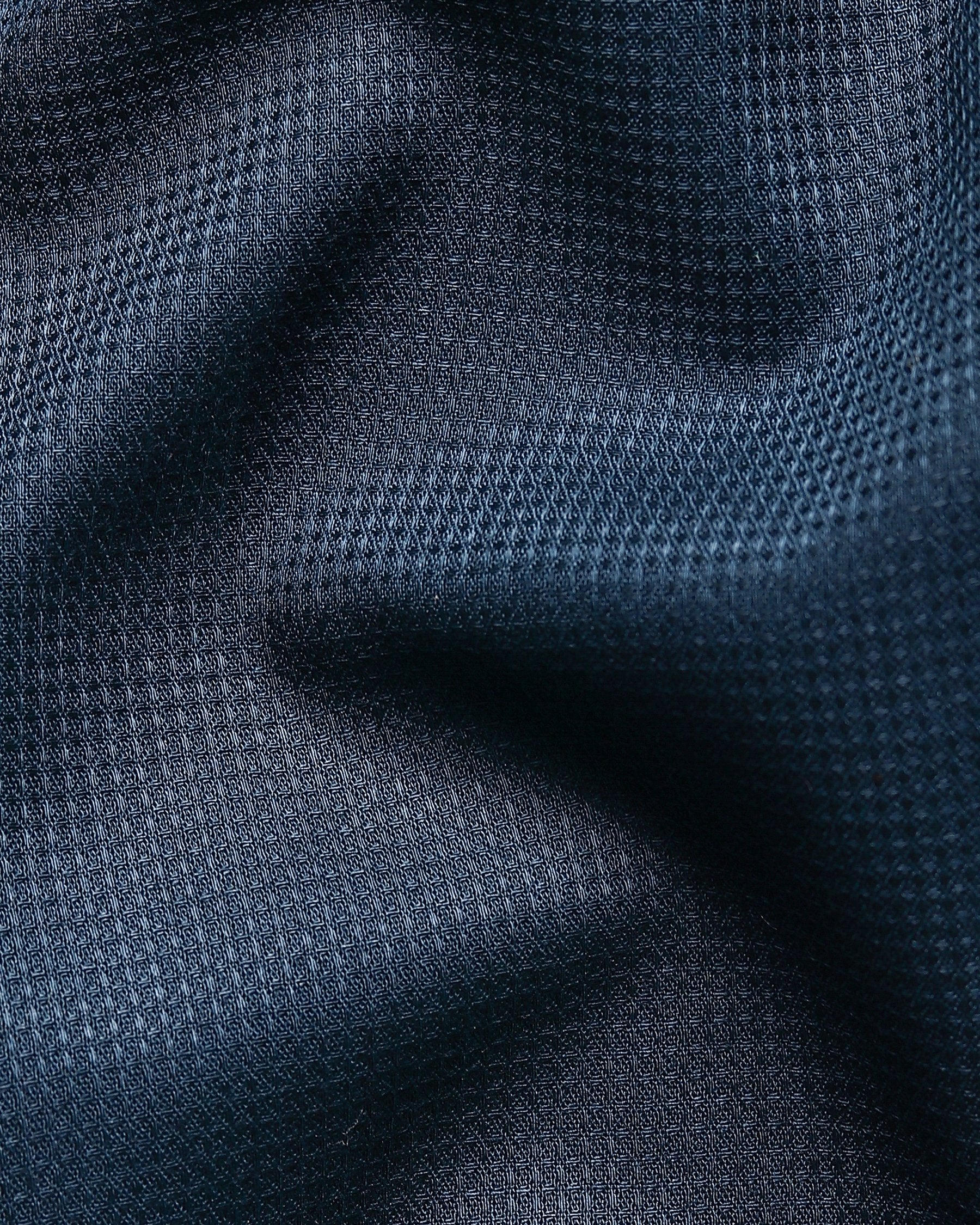 Navy Diamond dobby Giza Cotton shirt