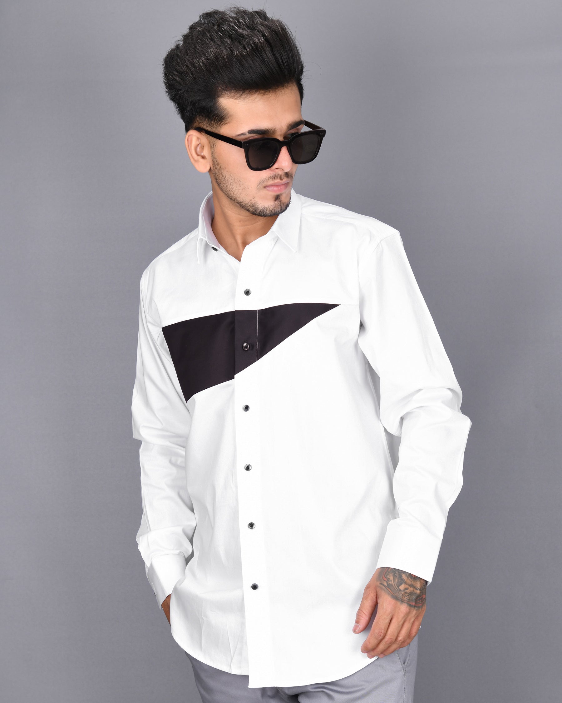 Bright White Subtle Sheen Tringle Block Patterned Chest Super Soft Giza Cotton Shirt 2097BLK-P9-38, 2097BLK-P9-H-38, 2097BLK-P9-39, 2097BLK-P9-H-39, 2097BLK-P9-40, 2097BLK-P9-H-40, 2097BLK-P9-42, 2097BLK-P9-H-42, 2097BLK-P9-44, 2097BLK-P9-H-44, 2097BLK-P9-46, 2097BLK-P9-H-46, 2097BLK-P9-48, 2097BLK-P9-H-48, 2097BLK-P9-50, 2097BLK-P9-H-50, 2097BLK-P9-52, 2097BLK-P9-H-52