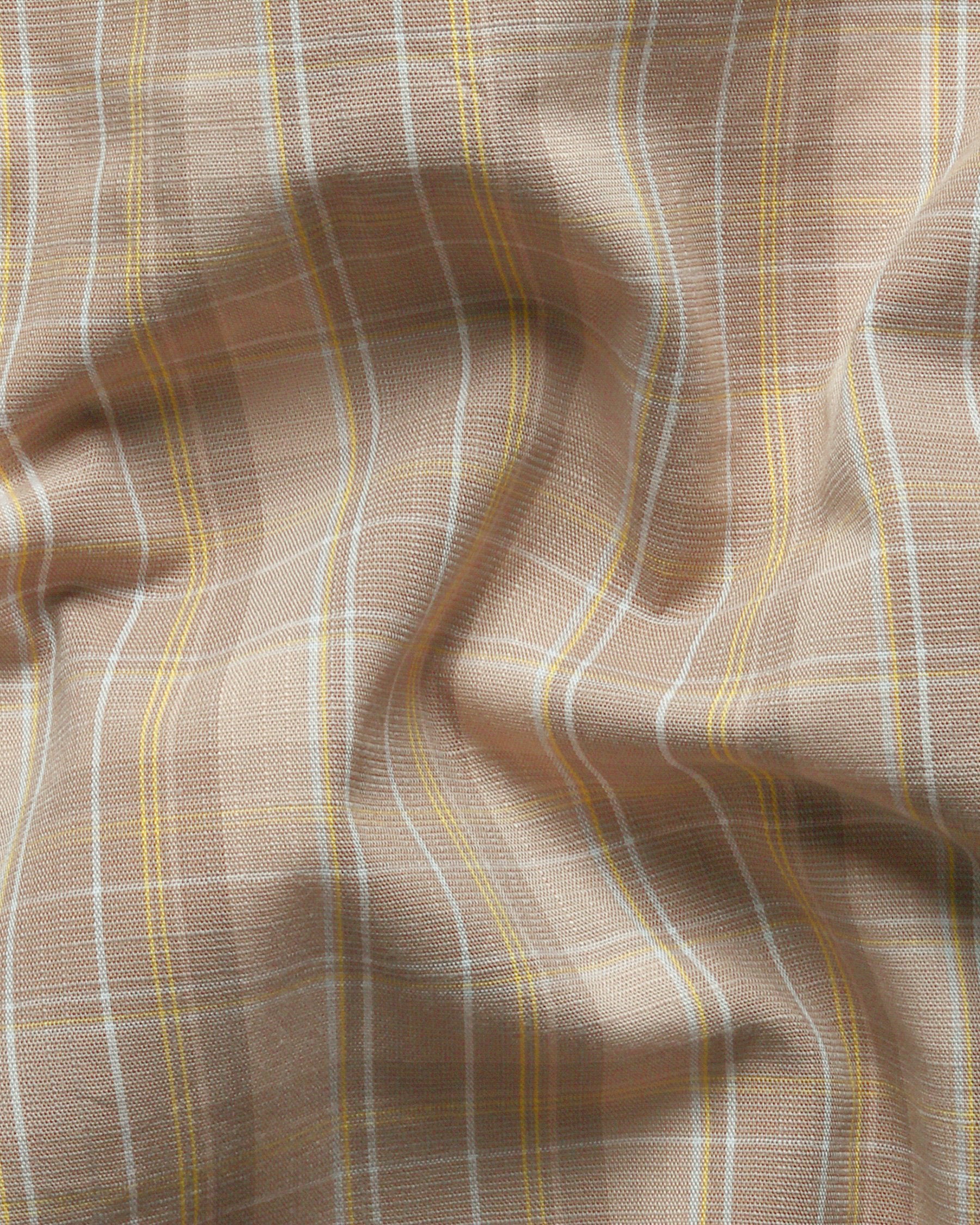 Beige luxurious Cotton-Linen Blend Shirt