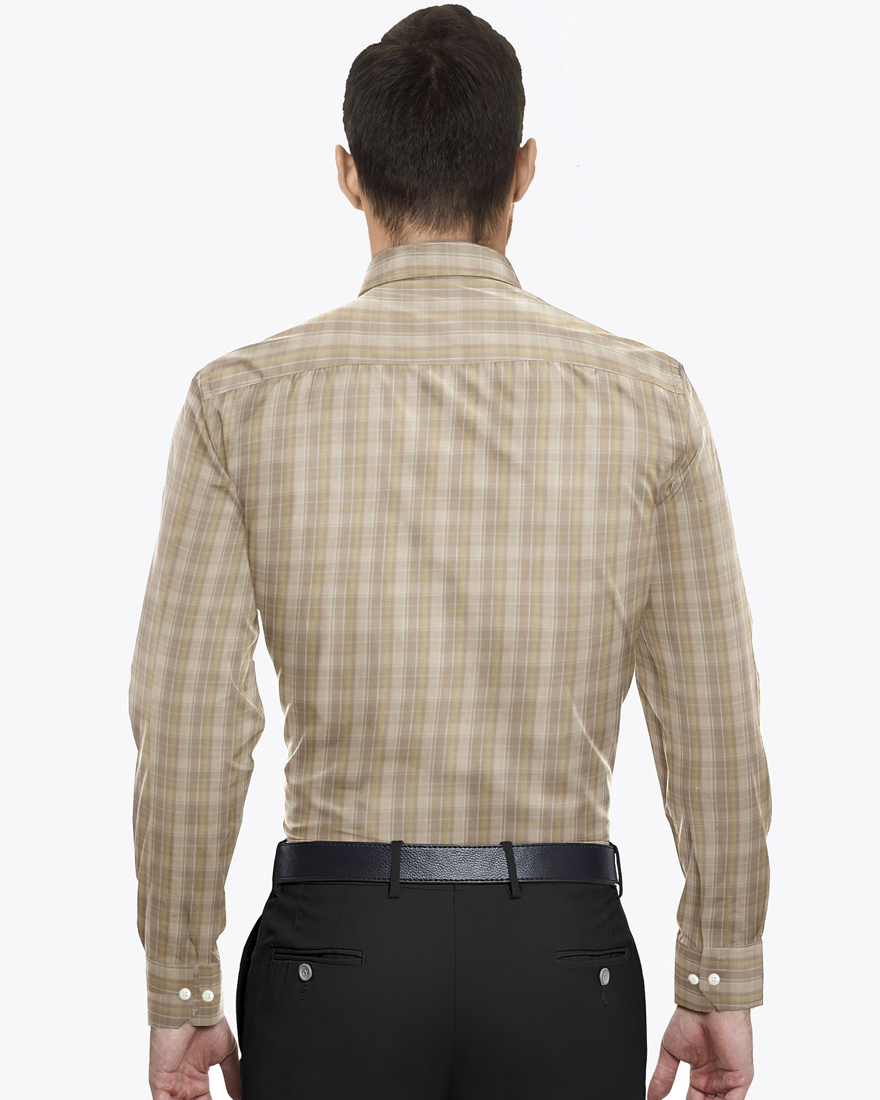 Beige luxurious Cotton-Linen Blend Shirt