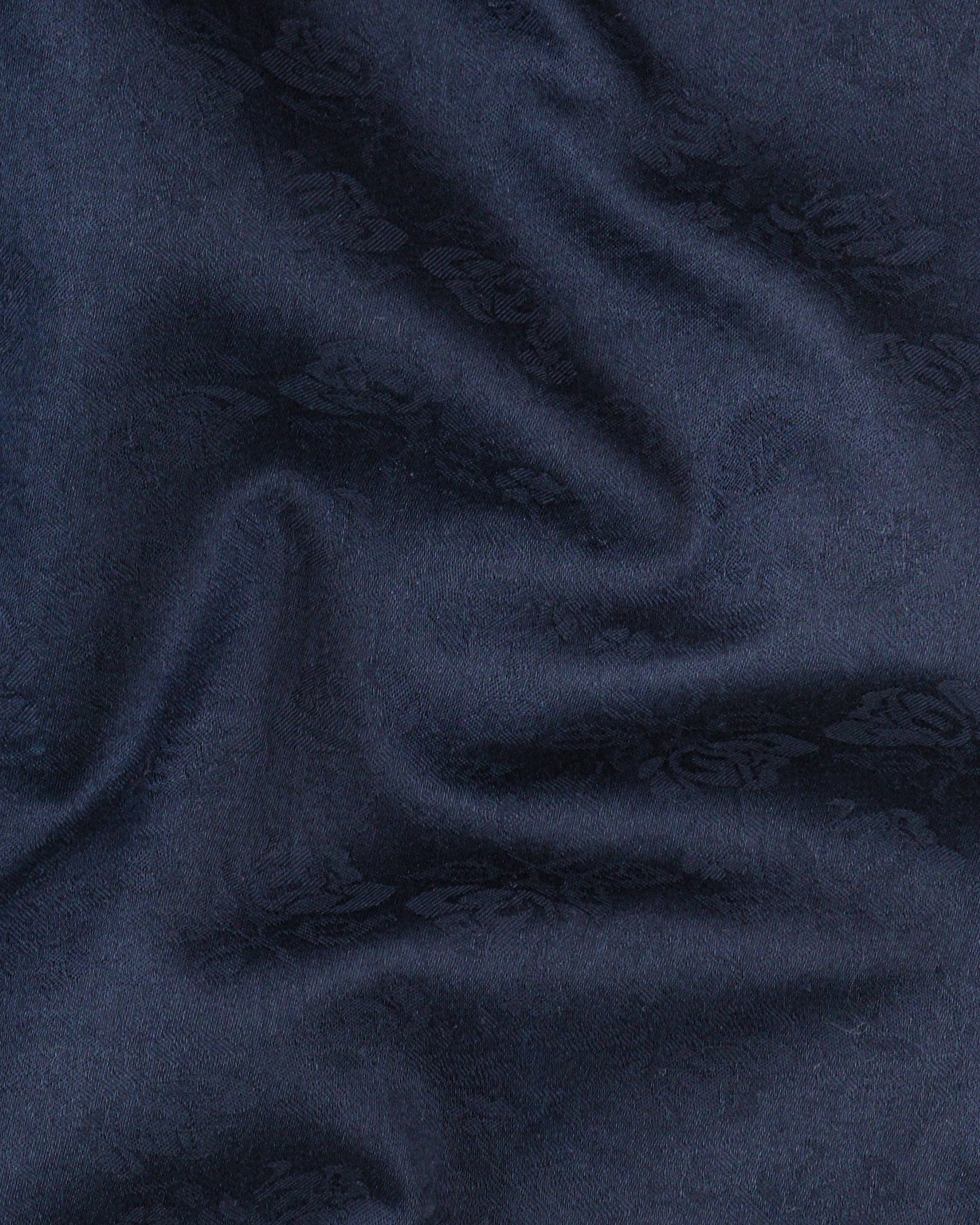 Blue Rose Jacquard Textured Silky Giza Cotton Evening SHIRT