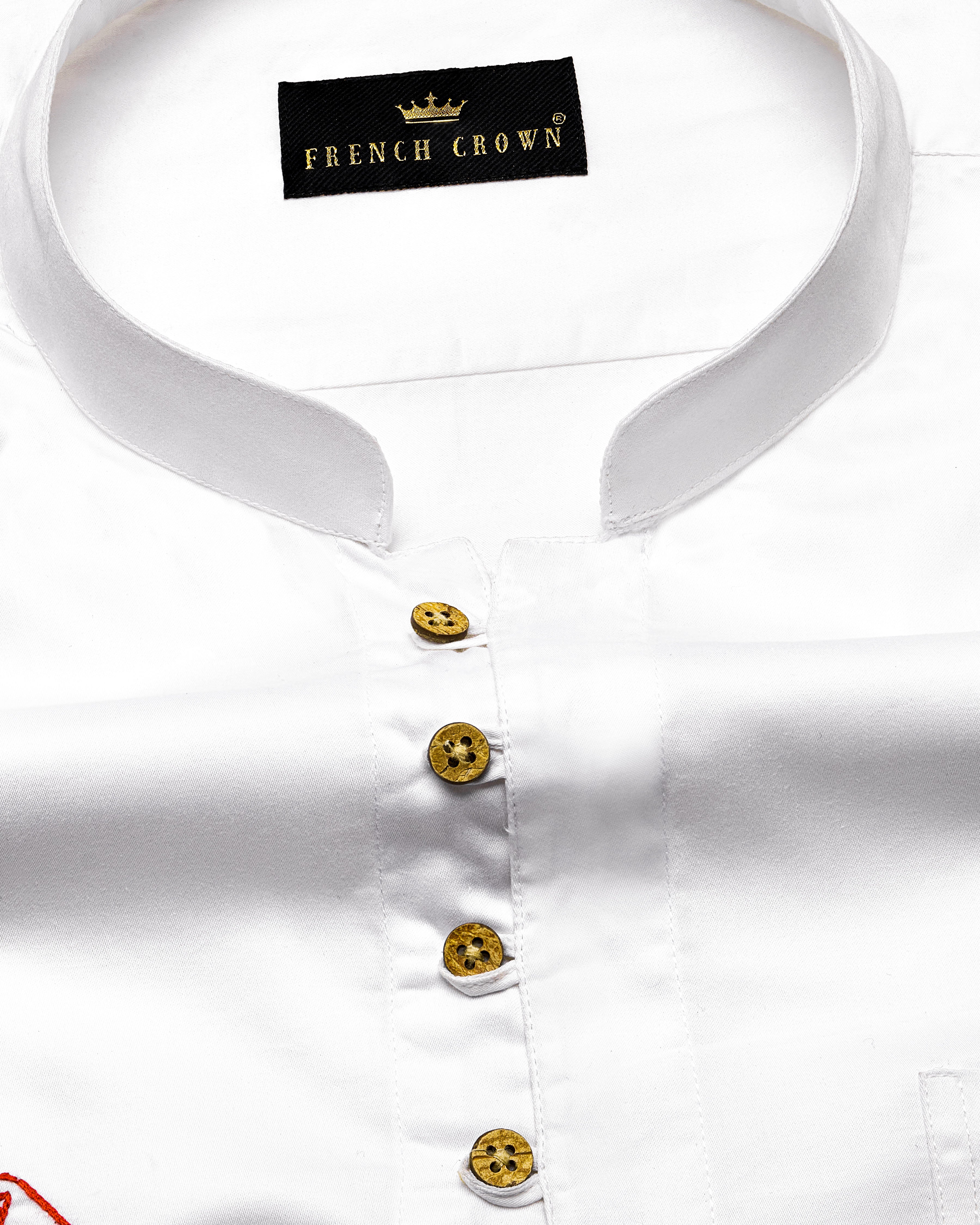 Bright White with Multicolour Card Embroidered Super Soft Premium Cotton Kurta Shirt 2670-KS-E027-38, 2670-KS-E027-H-38, 2670-KS-E027-39, 2670-KS-E027-H-39, 2670-KS-E027-40, 2670-KS-E027-H-40, 2670-KS-E027-42, 2670-KS-E027-H-42, 2670-KS-E027-44, 2670-KS-E027-H-44, 2670-KS-E027-46, 2670-KS-E027-H-46, 2670-KS-E027-48, 2670-KS-E027-H-48, 2670-KS-E027-50, 2670-KS-E027-H-50, 2670-KS-E027-52, 2670-KS-E027-H-52