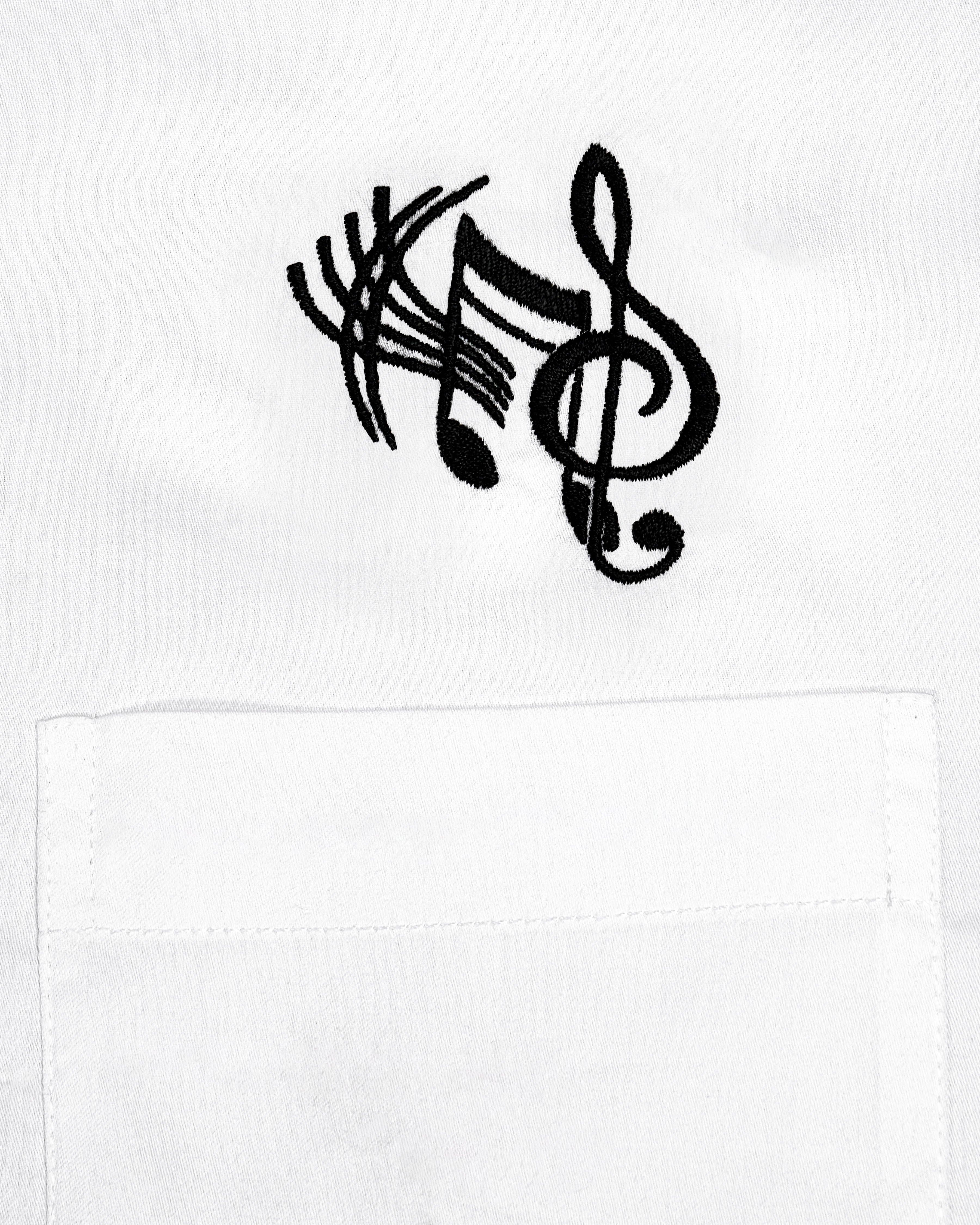 Bright White Music Sign Embroidered Super Soft Premium Cotton Kurta Shirt 2670-KS-E028-38, 2670-KS-E028-H-38, 2670-KS-E028-39, 2670-KS-E028-H-39, 2670-KS-E028-40, 2670-KS-E028-H-40, 2670-KS-E028-42, 2670-KS-E028-H-42, 2670-KS-E028-44, 2670-KS-E028-H-44, 2670-KS-E028-46, 2670-KS-E028-H-46, 2670-KS-E028-48, 2670-KS-E028-H-48, 2670-KS-E028-50, 2670-KS-E028-H-50, 2670-KS-E028-52, 2670-KS-E028-H-52