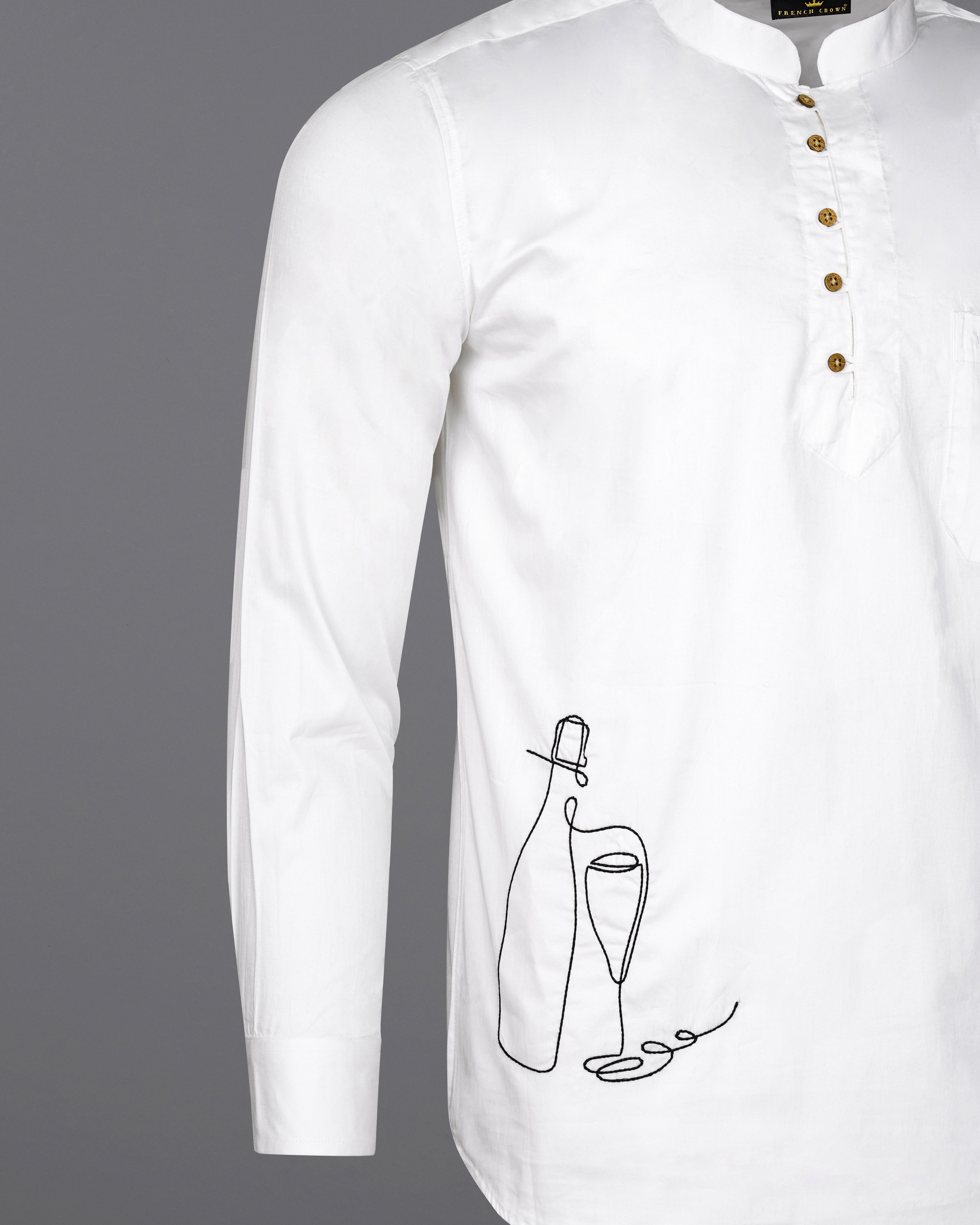 Bright White Champagne Embroidered Super Soft Premium Cotton Kurta Shirt 2670-KS-E031-38, 2670-KS-E031-H-38, 2670-KS-E031-39, 2670-KS-E031-H-39, 2670-KS-E031-40, 2670-KS-E031-H-40, 2670-KS-E031-42, 2670-KS-E031-H-42, 2670-KS-E031-44, 2670-KS-E031-H-44, 2670-KS-E031-46, 2670-KS-E031-H-46, 2670-KS-E031-48, 2670-KS-E031-H-48, 2670-KS-E031-50, 2670-KS-E031-H-50, 2670-KS-E031-52, 2670-KS-E031-H-52