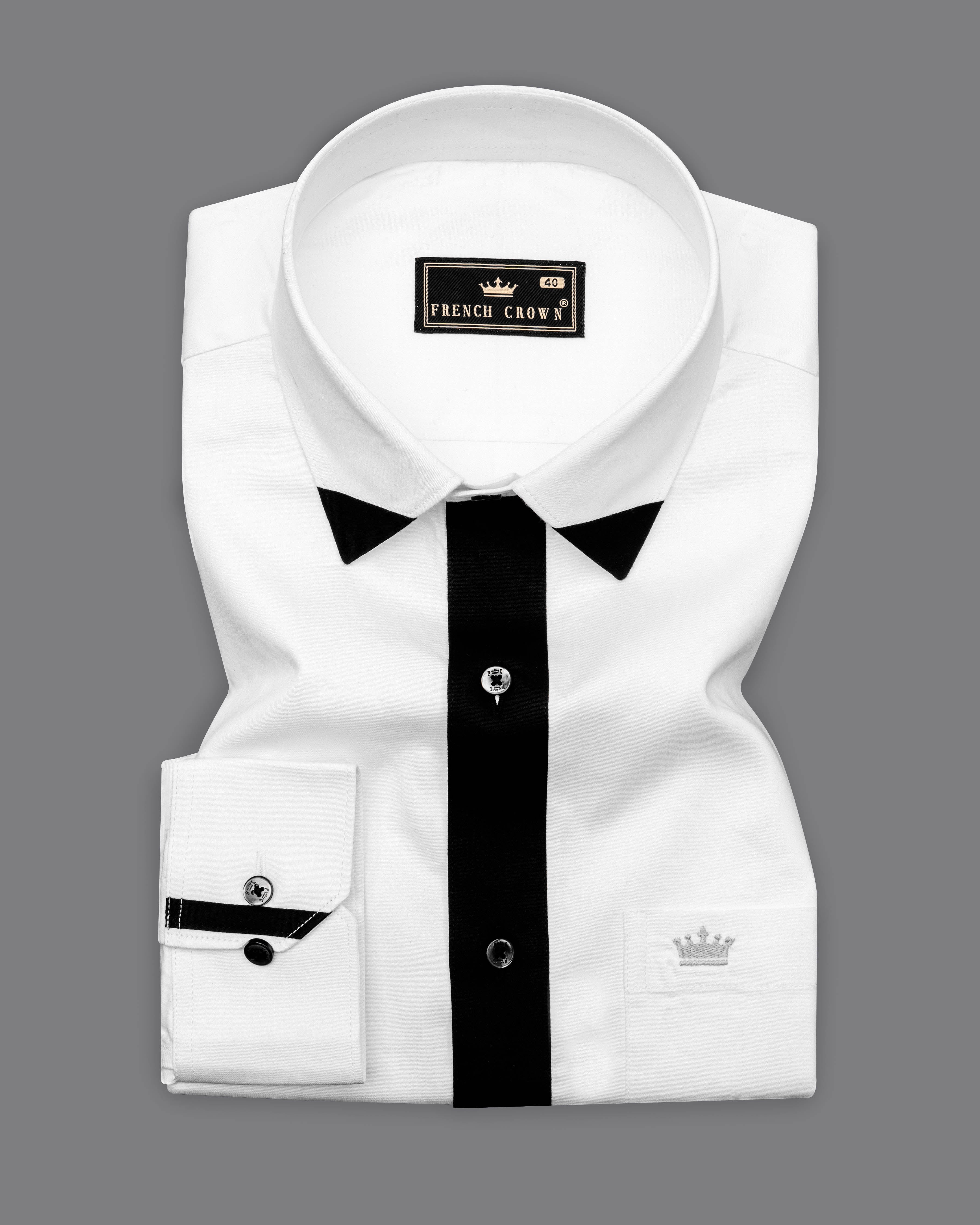 Bright White Subtle Sheen with Black Patterned Super Soft Giza Cotton SHIRT 2855BLK-P11-38, 2855BLK-P11-H-38, 2855BLK-P11-39, 2855BLK-P11-H-39, 2855BLK-P11-40, 2855BLK-P11-H-40, 2855BLK-P11-42, 2855BLK-P11-H-42, 2855BLK-P11-44, 2855BLK-P11-H-44, 2855BLK-P11-46, 2855BLK-P11-H-46, 2855BLK-P11-48, 2855BLK-P11-H-48, 2855BLK-P11-50, 2855BLK-P11-H-50, 2855BLK-P11-52, 2855BLK-P11-H-52