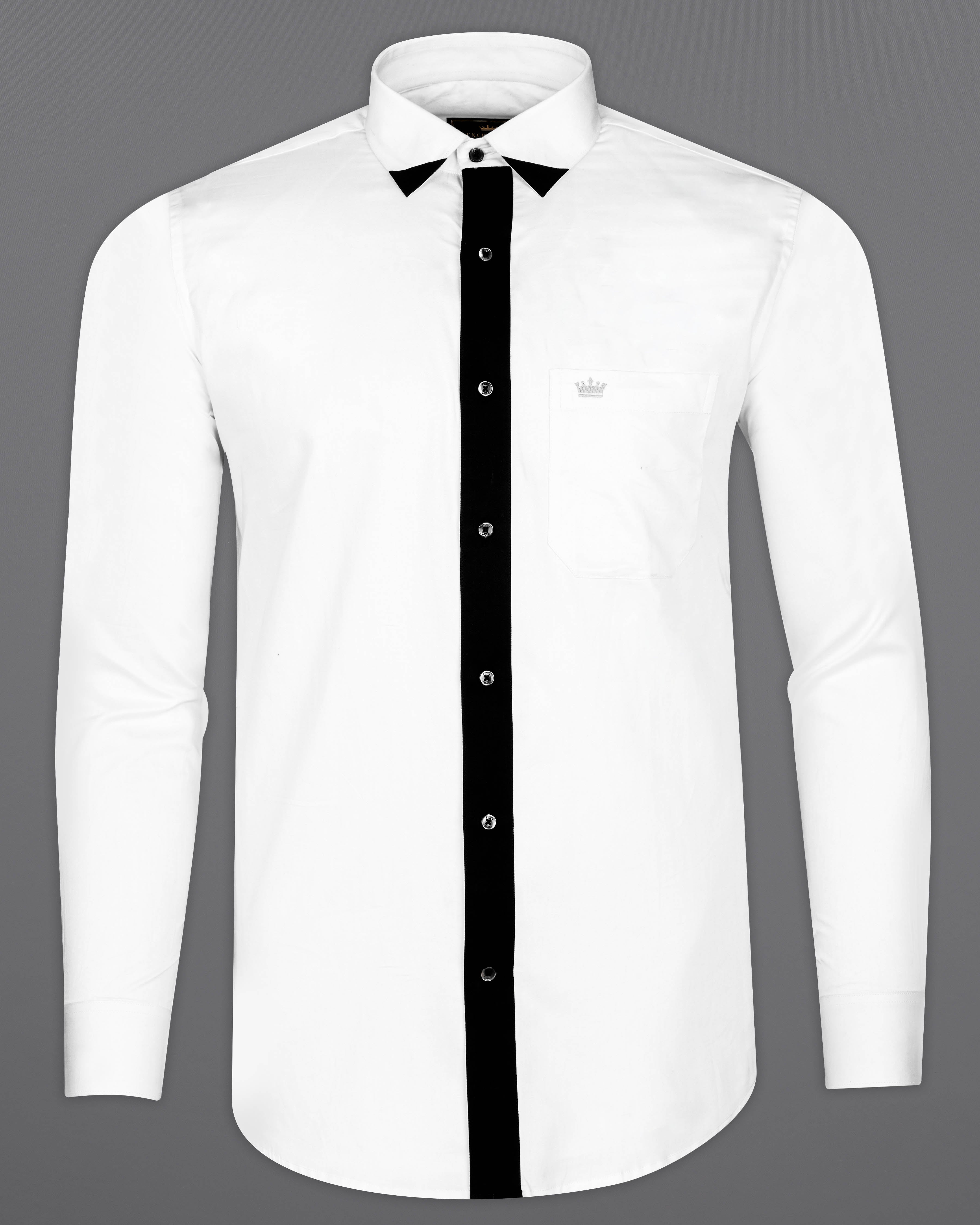 Bright White Subtle Sheen with Black Patterned Super Soft Giza Cotton SHIRT 2855BLK-P11-38, 2855BLK-P11-H-38, 2855BLK-P11-39, 2855BLK-P11-H-39, 2855BLK-P11-40, 2855BLK-P11-H-40, 2855BLK-P11-42, 2855BLK-P11-H-42, 2855BLK-P11-44, 2855BLK-P11-H-44, 2855BLK-P11-46, 2855BLK-P11-H-46, 2855BLK-P11-48, 2855BLK-P11-H-48, 2855BLK-P11-50, 2855BLK-P11-H-50, 2855BLK-P11-52, 2855BLK-P11-H-52