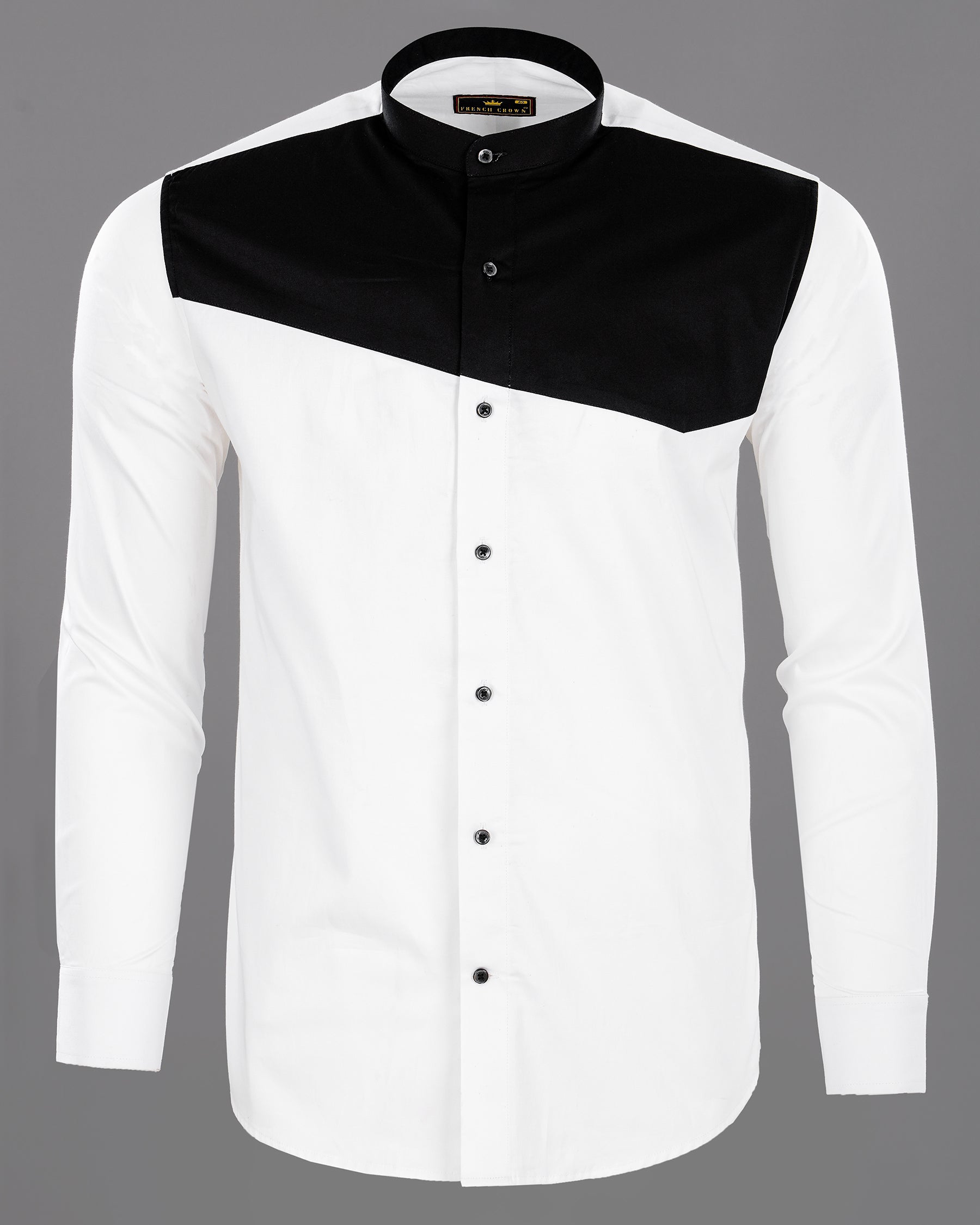 Bright White Subtle Sheen With Black Patch Giza Cotton Shirt 3084BLK-P15-38, 3084BLK-P15-H-38, 3084BLK-P15-39, 3084BLK-P15-H-39, 3084BLK-P15-40, 3084BLK-P15-H-40, 3084BLK-P15-42, 3084BLK-P15-H-42, 3084BLK-P15-44, 3084BLK-P15-H-44, 3084BLK-P15-46, 3084BLK-P15-H-46, 3084BLK-P15-48, 3084BLK-P15-H-48, 3084BLK-P15-50, 3084BLK-P15-H-50, 3084BLK-P15-52, 3084BLK-P15-H-52