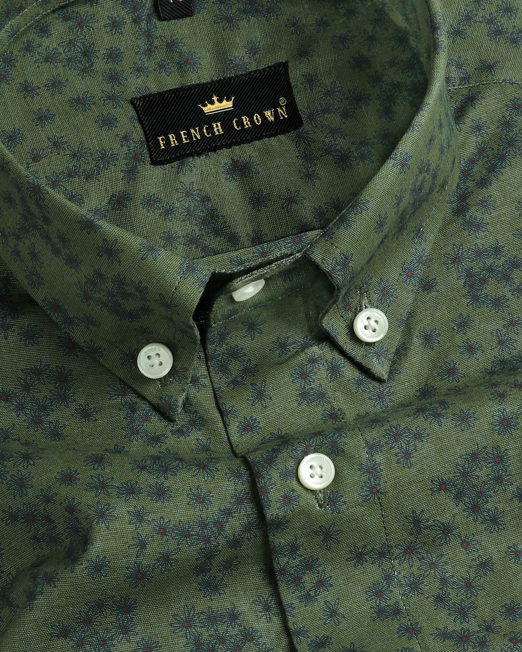 Pickle Green with Blue Flowers Premium Cotton Shirt 3158BD-39, 3158BD-40, 3158BD-H-40, 3158BD-42, 3158BD-48, 3158BD-50, 3158BD-52, 3158BD-H-52, 3158BD-H-46, 3158BD-38, 3158BD-H-44, 3158BD-H-48, 3158BD-H-50, 3158BD-44, 3158BD-H-39, 3158BD-46, 3158BD-H-38, 3158BD-H-42