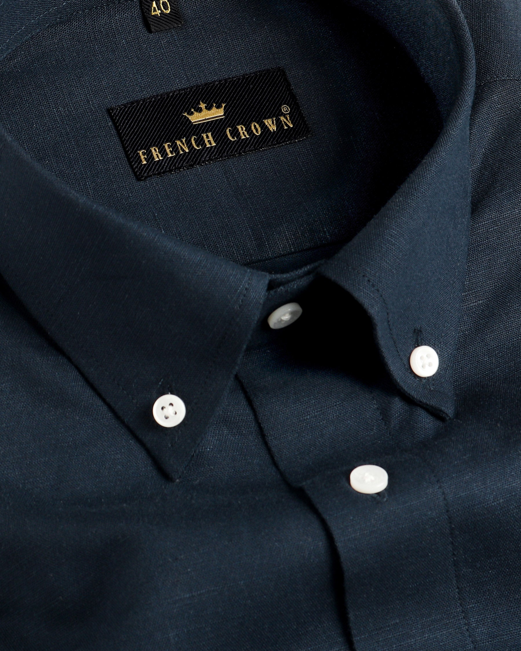 Navy Heavyweight Linen Shirt 3867-BD-H-39, 3867-BD-48, 3867-BD-39, 3867-BD-40, 3867-BD-H-44, 3867-BD-52, 3867-BD-H-38, 3867-BD-H-48, 3867-BD-H-40, 3867-BD-42, 3867-BD-H-46, 3867-BD-44, 3867-BD-H-50, 3867-BD-H-52, 3867-BD-38, 3867-BD-H-42, 3867-BD-46, 3867-BD-50