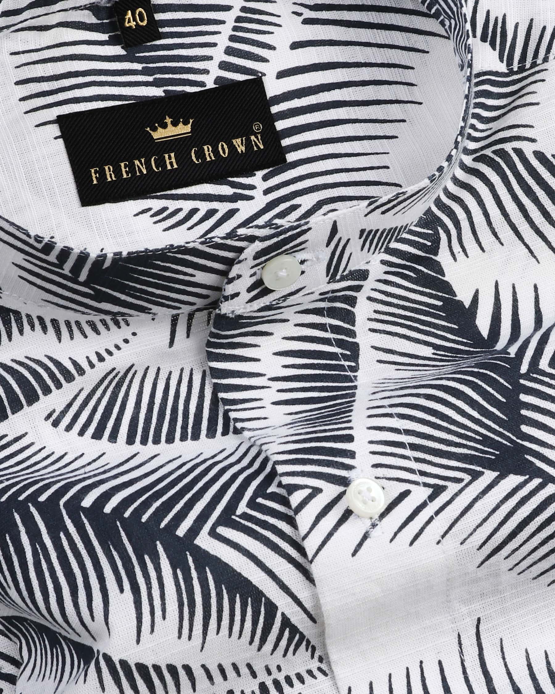 White Tropical Printed Luxurious Linen Shirt 4345-M-H-40, 4345-M-H-48, 4345-M-40, 4345-M-44, 4345-M-50, 4345-M-H-52, 4345-M-38, 4345-M-H-50, 4345-M-52, 4345-M-H-44, 4345-M-46, 4345-M-H-46, 4345-M-48, 4345-M-H-38, 4345-M-39, 4345-M-H-39, 4345-M-42, 4345-M-H-42