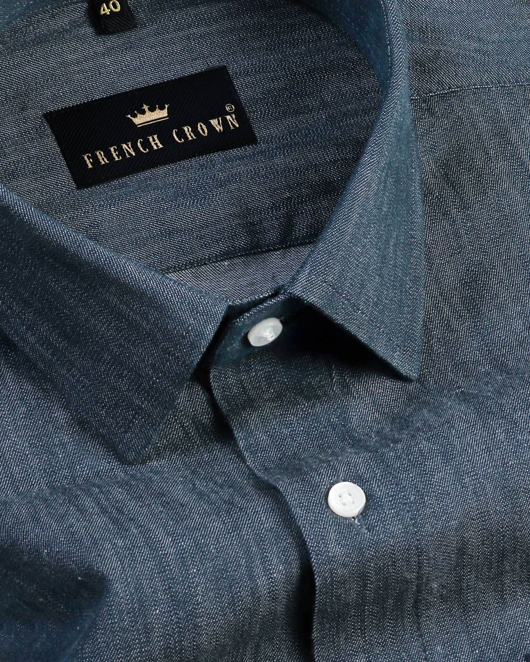 Pickled Bluewood Chambray Denim Shirt 4348-38, 4348-H-38, 4348-39, 4348-H-39, 4348-40, 4348-H-40, 4348-42, 4348-H-42, 4348-44, 4348-H-44, 4348-46, 4348-H-46, 4348-48, 4348-H-48, 4348-50, 4348-H-50, 4348-52, 4348-H-52