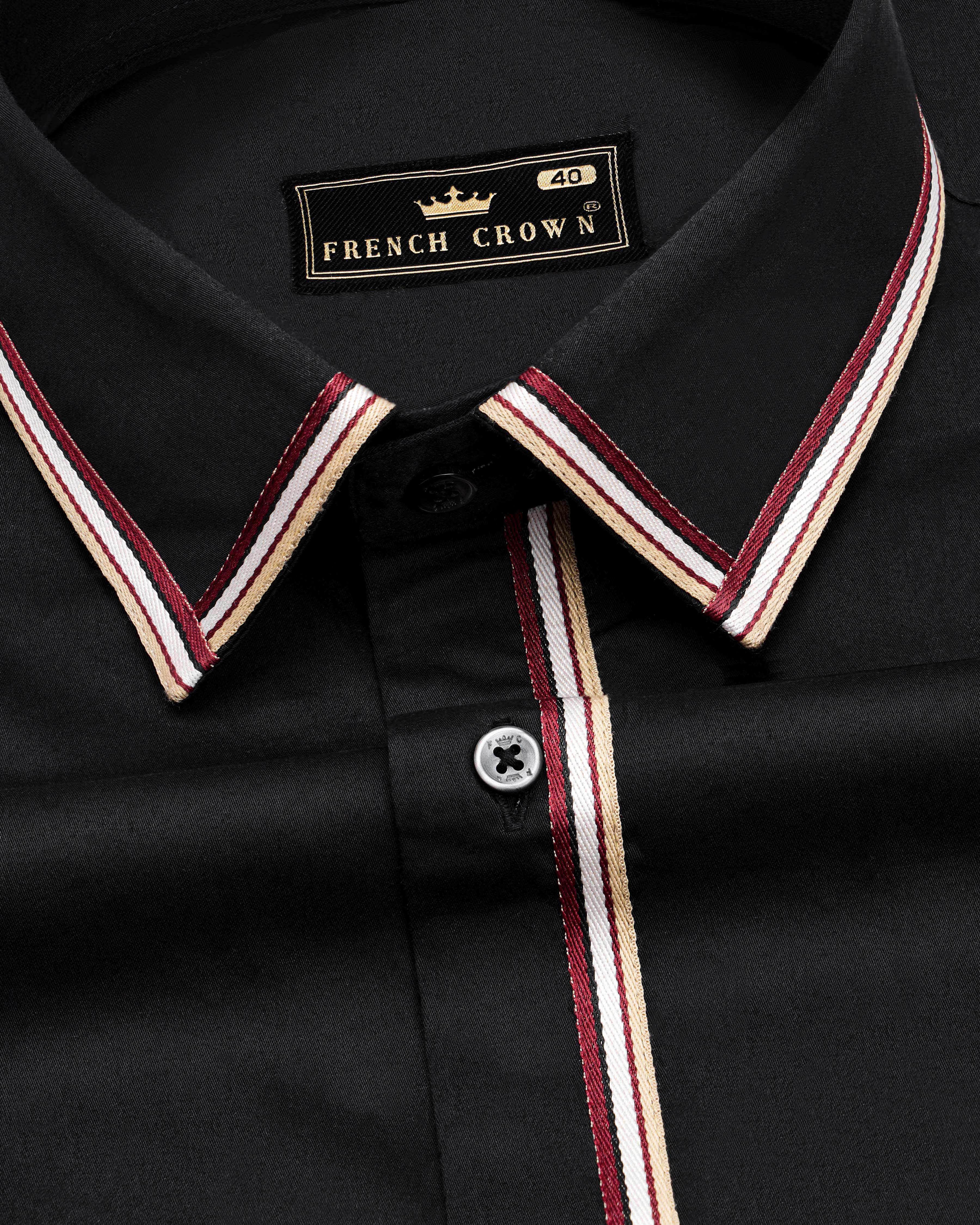 Jade Black with brown trimmed Premium Cotton Shirt 4455-BLK-P37-38, 4455-BLK-P37-H-38, 4455-BLK-P37-39, 4455-BLK-P37-H-39, 4455-BLK-P37-40, 4455-BLK-P37-H-40, 4455-BLK-P37-42, 4455-BLK-P37-H-42, 4455-BLK-P37-44, 4455-BLK-P37-H-44, 4455-BLK-P37-46, 4455-BLK-P37-H-46, 4455-BLK-P37-48, 4455-BLK-P37-H-48, 4455-BLK-P37-50, 4455-BLK-P37-H-50, 4455-BLK-P37-52, 4455-BLK-P37-H-52