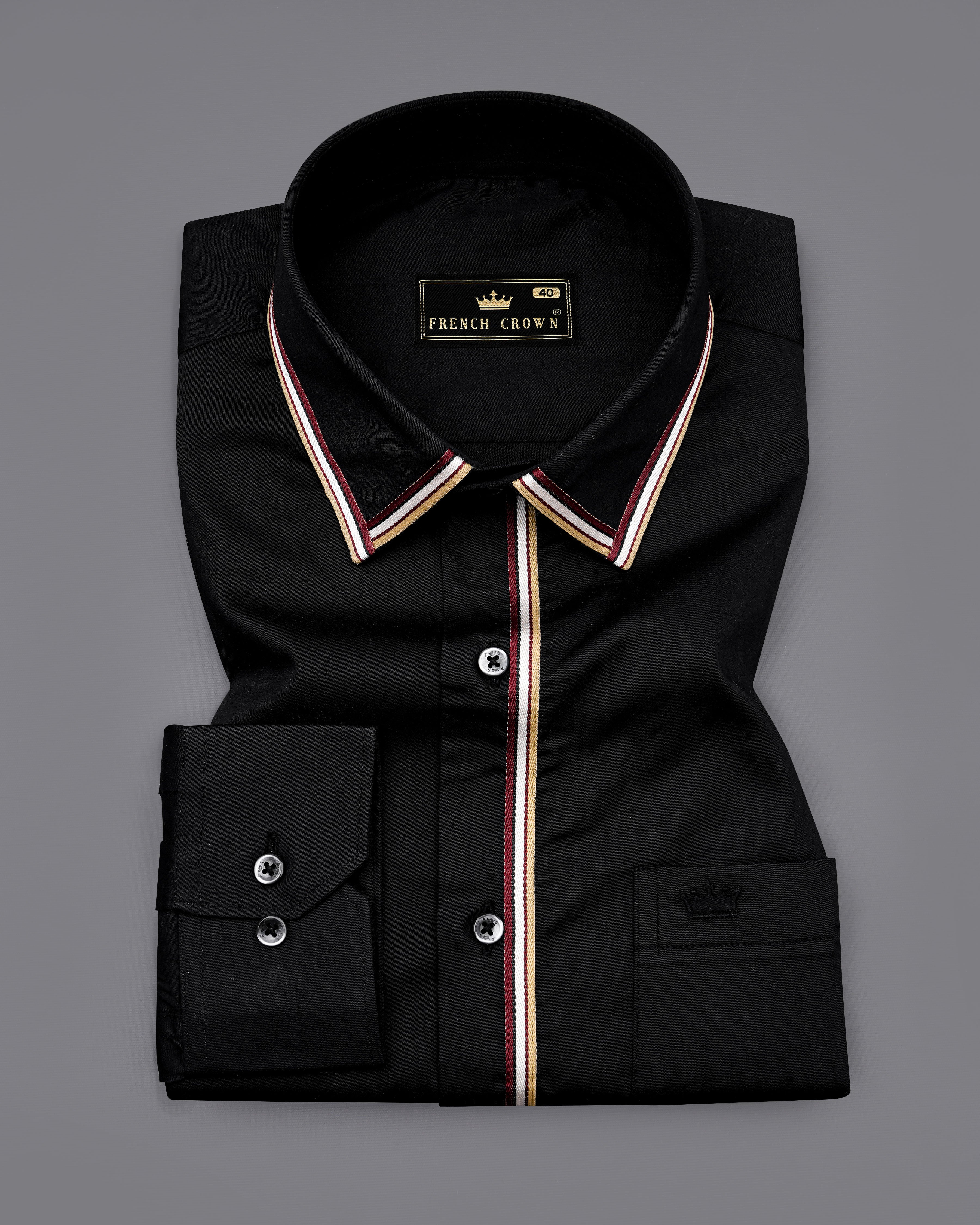 Jade Black with brown trimmed Premium Cotton Shirt 4455-BLK-P37-38, 4455-BLK-P37-H-38, 4455-BLK-P37-39, 4455-BLK-P37-H-39, 4455-BLK-P37-40, 4455-BLK-P37-H-40, 4455-BLK-P37-42, 4455-BLK-P37-H-42, 4455-BLK-P37-44, 4455-BLK-P37-H-44, 4455-BLK-P37-46, 4455-BLK-P37-H-46, 4455-BLK-P37-48, 4455-BLK-P37-H-48, 4455-BLK-P37-50, 4455-BLK-P37-H-50, 4455-BLK-P37-52, 4455-BLK-P37-H-52