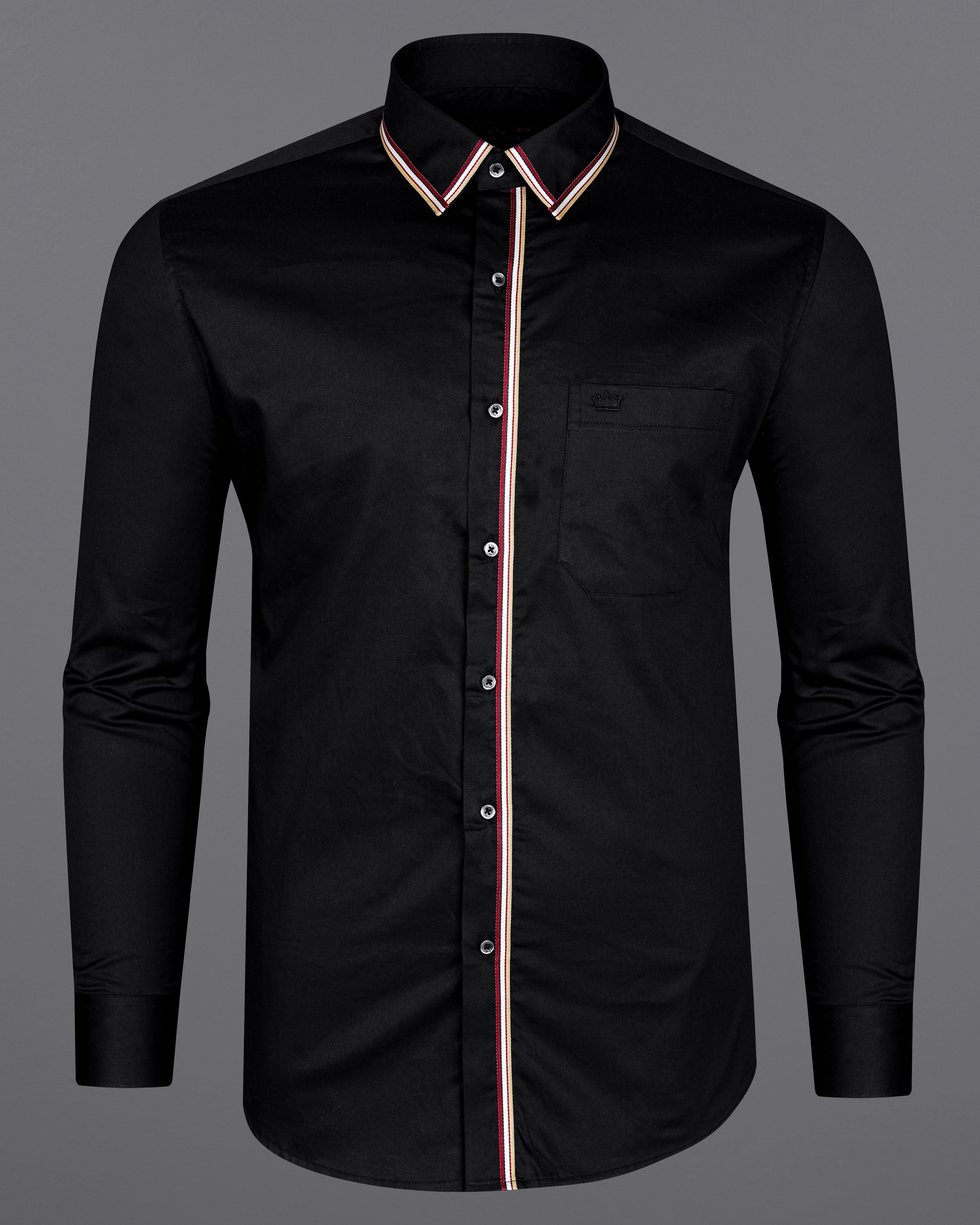 Jade Black with brown trimmed Premium Cotton Shirt 4455-BLK-P37-38, 4455-BLK-P37-H-38, 4455-BLK-P37-39, 4455-BLK-P37-H-39, 4455-BLK-P37-40, 4455-BLK-P37-H-40, 4455-BLK-P37-42, 4455-BLK-P37-H-42, 4455-BLK-P37-44, 4455-BLK-P37-H-44, 4455-BLK-P37-46, 4455-BLK-P37-H-46, 4455-BLK-P37-48, 4455-BLK-P37-H-48, 4455-BLK-P37-50, 4455-BLK-P37-H-50, 4455-BLK-P37-52, 4455-BLK-P37-H-52