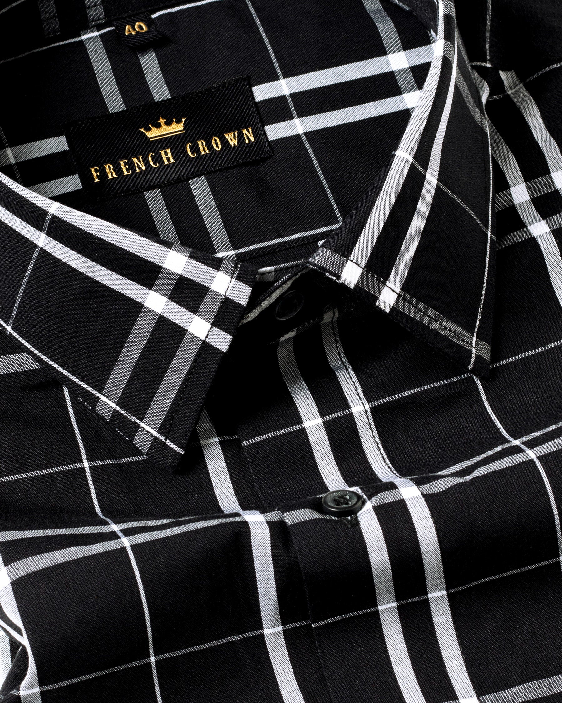 Black Bean Plaid Premium Cotton Shirt 4535-BLK-38, 4535-BLK-H-38, 4535-BLK-39, 4535-BLK-H-39, 4535-BLK-40, 4535-BLK-H-40, 4535-BLK-44, 4535-BLK-H-44, 4535-BLK-46, 4535-BLK-H-46, 4535-BLK-48, 4535-BLK-H-48, 4535-BLK-50, 4535-BLK-H-50, 4535-BLK-52, 4535-BLK-42, 4535-BLK-H-42, 4535-BLK-H-52