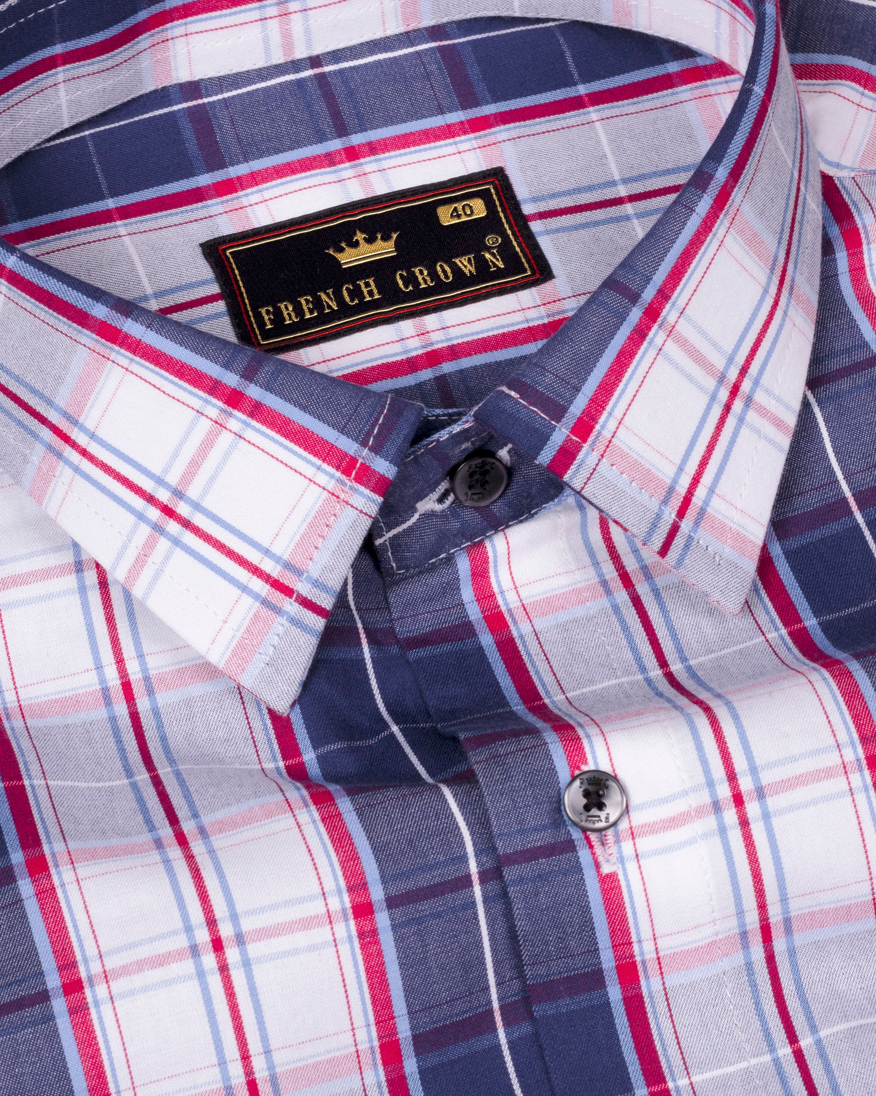 Gun Powder Blue Plaid Premium Cotton Shirt 4573-BLK-H-48, 4573-BLK-H-44, 4573-BLK-46, 4573-BLK-52, 4573-BLK-H-42, 4573-BLK-44, 4573-BLK-H-46, 4573-BLK-48, 4573-BLK-38, 4573-BLK-H-38, 4573-BLK-39, 4573-BLK-H-39, 4573-BLK-40, 4573-BLK-H-40, 4573-BLK-42, 4573-BLK-50, 4573-BLK-H-50, 4573-BLK-H-52