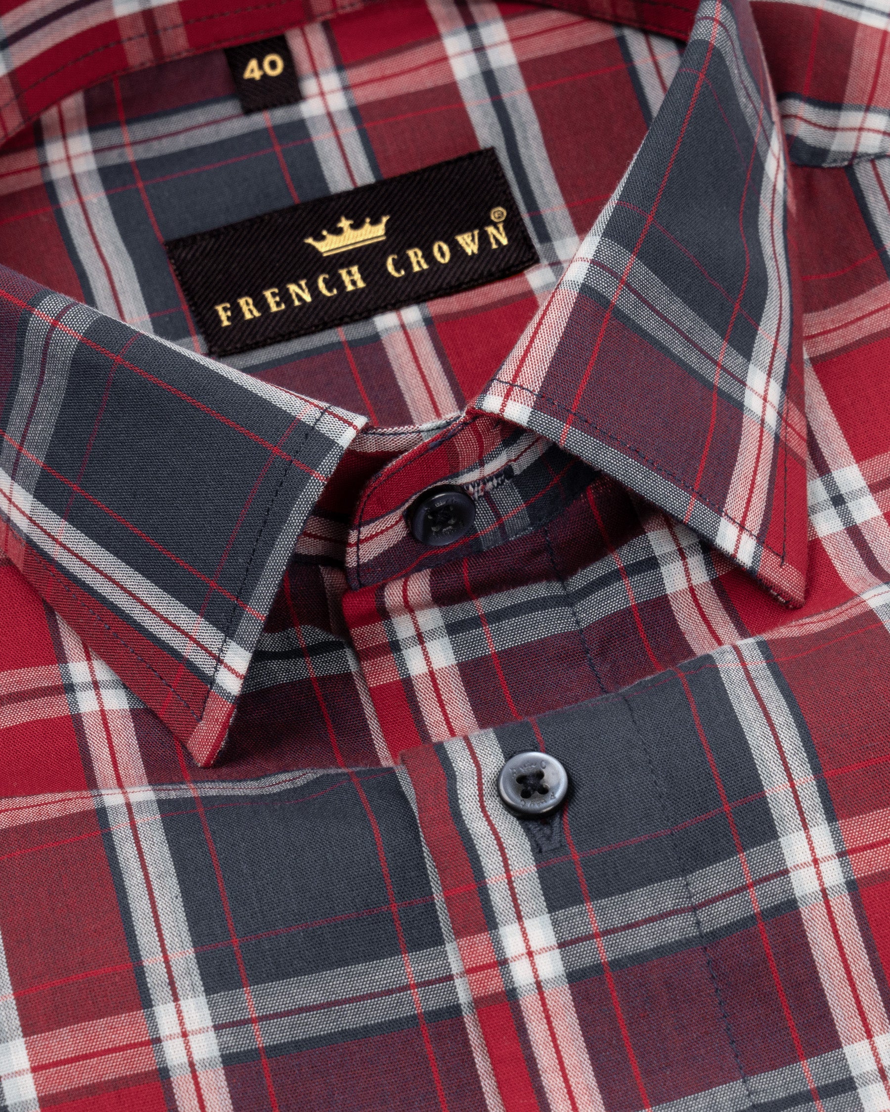 Red Plaid Luxurious Linen Shirt 4718-BLE-38, 4718-BLE-H-38, 4718-BLE-39, 4718-BLE-H-39, 4718-BLE-40, 4718-BLE-42, 4718-BLE-H-42, 4718-BLE-46, 4718-BLE-48, 4718-BLE-H-48, 4718-BLE-50, 4718-BLE-H-50, 4718-BLE-52, 4718-BLE-H-40, 4718-BLE-H-46, 4718-BLE-44, 4718-BLE-H-44, 4718-BLE-H-52