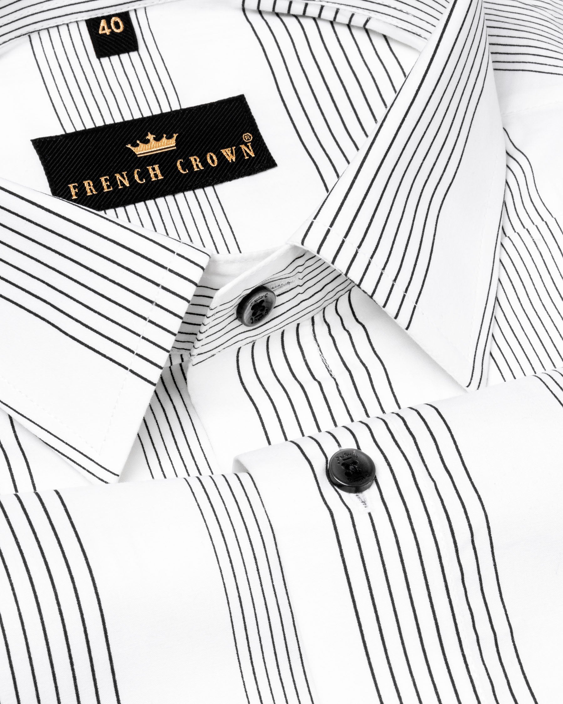 Bright White Striped Premium Cotton Shirt 4751-BLK-48, 4751-BLK-H-50, 4751-BLK-38, 4751-BLK-H-38, 4751-BLK-H-39, 4751-BLK-40, 4751-BLK-H-40, 4751-BLK-42, 4751-BLK-H-42, 4751-BLK-44, 4751-BLK-H-44, 4751-BLK-46, 4751-BLK-H-46, 4751-BLK-H-48, 4751-BLK-50, 4751-BLK-52, 4751-BLK-H-52, 4751-BLK-39