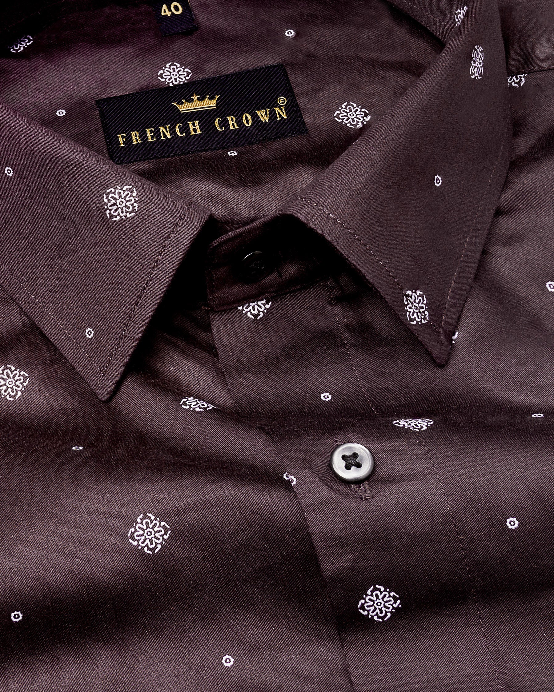 Mortar Brown Printed Super Soft Premium Cotton Shirt 4881-BLK-38, 4881-BLK-40, 4881-BLK-H-40, 4881-BLK-48, 4881-BLK-H-38, 4881-BLK-39, 4881-BLK-H-39, 4881-BLK-42, 4881-BLK-H-42, 4881-BLK-44, 4881-BLK-H-44, 4881-BLK-46, 4881-BLK-H-46, 4881-BLK-H-48, 4881-BLK-50, 4881-BLK-H-50, 4881-BLK-52, 4881-BLK-H-52