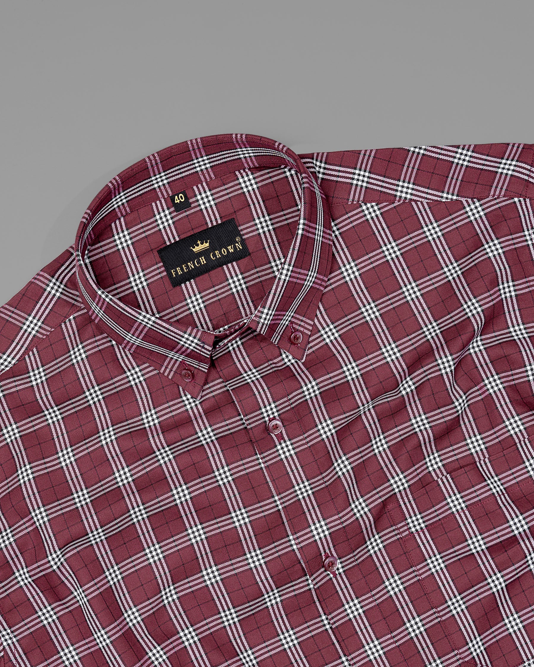 Buccaneer Plaid Twill Textured Premium Cotton Shirt