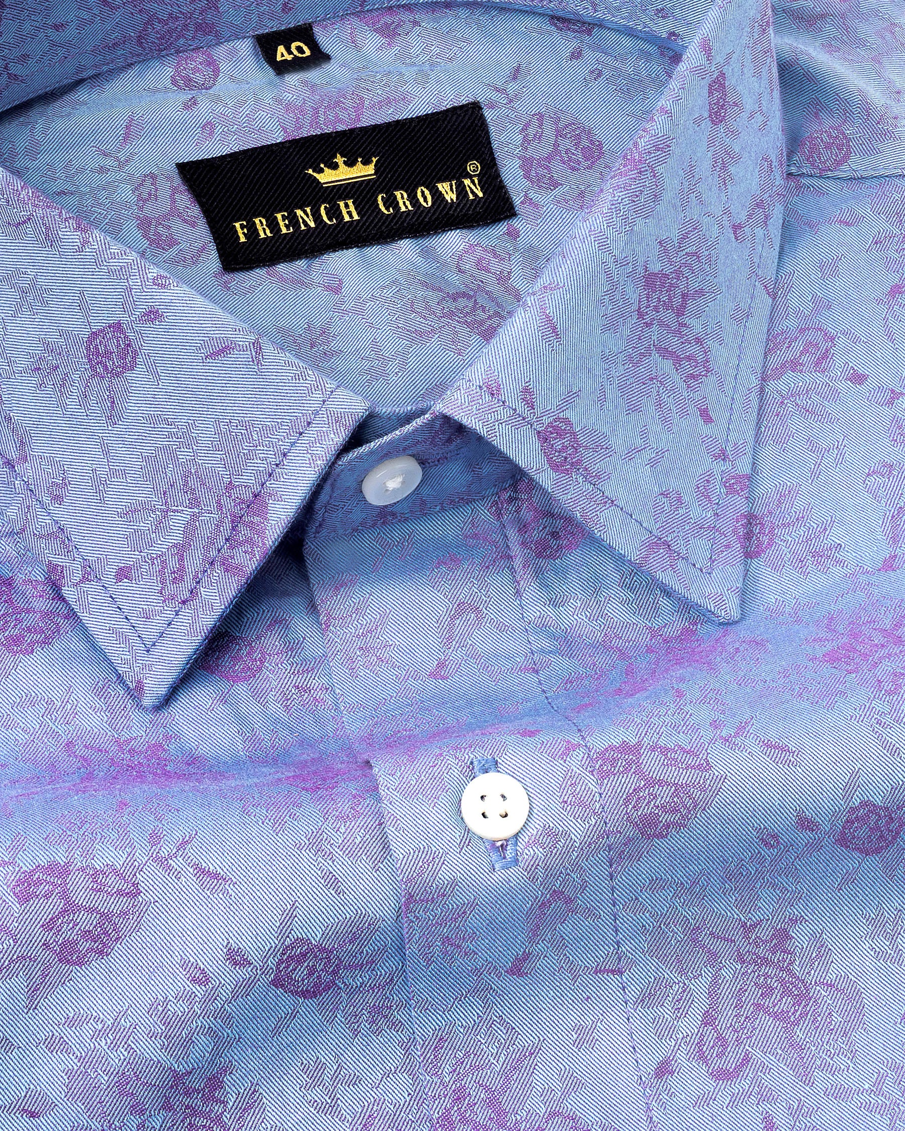 Perano Light Blue with Flowers Jacquard Textured Premium Giza Cotton Shirt 4900-38, 4900-H-38, 4900-40, 4900-42, 4900-44, 4900-46, 4900-H-46, 4900-48, 4900-50, 4900-H-50, 4900-52, 4900-H-52, 4900-39, 4900-H-39, 4900-H-40, 4900-H-42, 4900-H-44, 4900-H-48