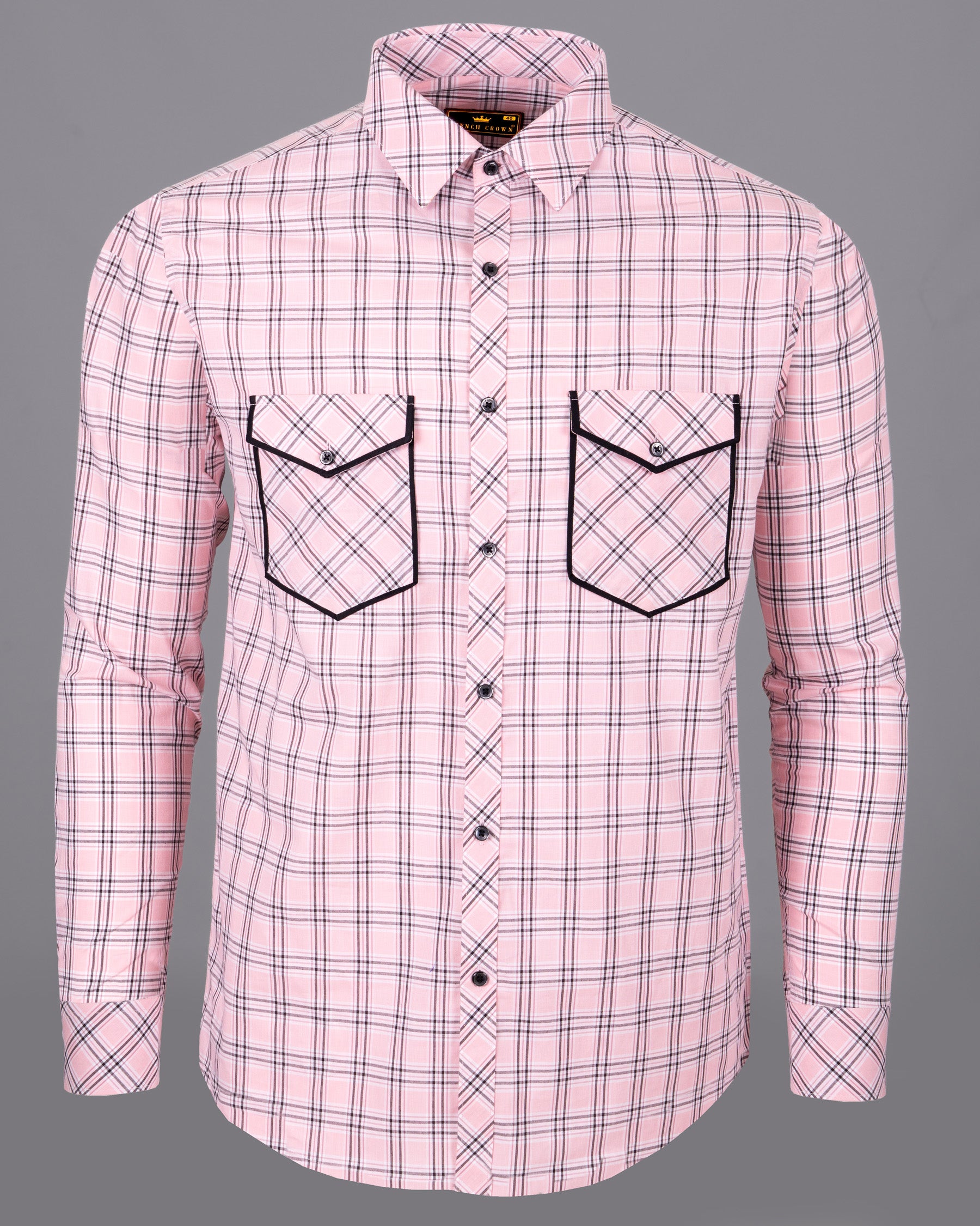 Pastel Pink with Tawny Port Brown Plaid Premium Cotton Shirt 4952-BLK-D21-38, 4952-BLK-D21-H-38, 4952-BLK-D21-39, 4952-BLK-D21-H-39, 4952-BLK-D21-40, 4952-BLK-D21-H-44, 4952-BLK-D21-H-40, 4952-BLK-D21-42, 4952-BLK-D21-H-42, 4952-BLK-D21-46, 4952-BLK-D21-44, 4952-BLK-D21-H-46, 4952-BLK-D21-48, 4952-BLK-D21-H-48, 4952-BLK-D21-50, 4952-BLK-D21-H-50, 4952-BLK-D21-52, 4952-BLK-D21-H-52