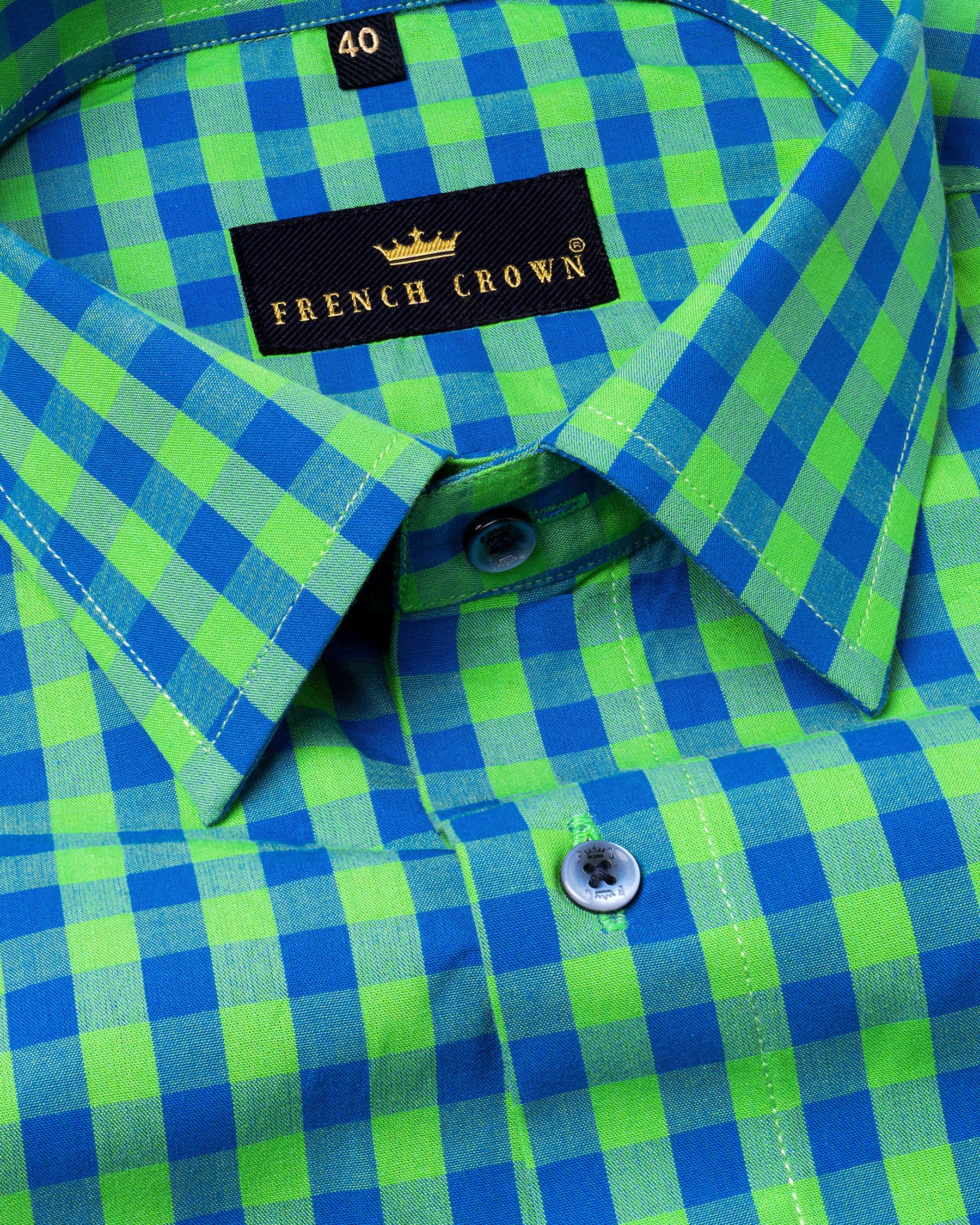 Screamin’ Green and Smalt Blue Premium Cotton Shirt 4967-BLE-38, 4967-BLE-H-39, 4967-BLE-40, 4967-BLE-H-40, 4967-BLE-H-38, 4967-BLE-39, 4967-BLE-H-46, 4967-BLE-H-48, 4967-BLE-52, 4967-BLE-42, 4967-BLE-H-42, 4967-BLE-44, 4967-BLE-46, 4967-BLE-48, 4967-BLE-50, 4967-BLE-H-50, 4967-BLE-H-52, 4967-BLE-H-44