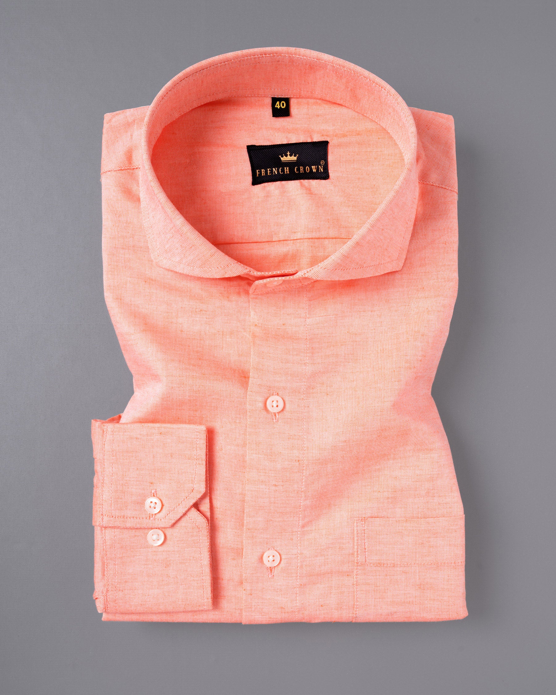 Tangerine Orange Luxurious Linen Shirt 4986-CA-38,4986-CA-H-38,4986-CA-39,4986-CA-H-39,4986-CA-40,4986-CA-H-40,4986-CA-42,4986-CA-H-42,4986-CA-44,4986-CA-H-44,4986-CA-46,4986-CA-H-46,4986-CA-48,4986-CA-H-48,4986-CA-50,4986-CA-H-50,4986-CA-52,4986-CA-H-52
