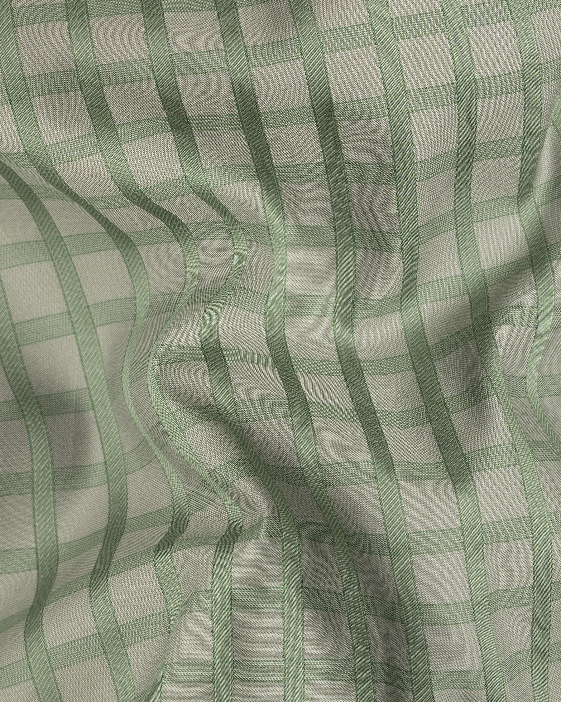 Spanish Green dobby windowpane checked Premium Cotton shirt 5010-38,5010-38,5010-39,5010-39,5010-40,5010-40,5010-42,5010-42,5010-44,5010-44,5010-46,5010-46,5010-48,5010-48,5010-50,5010-50,5010-52,5010-52