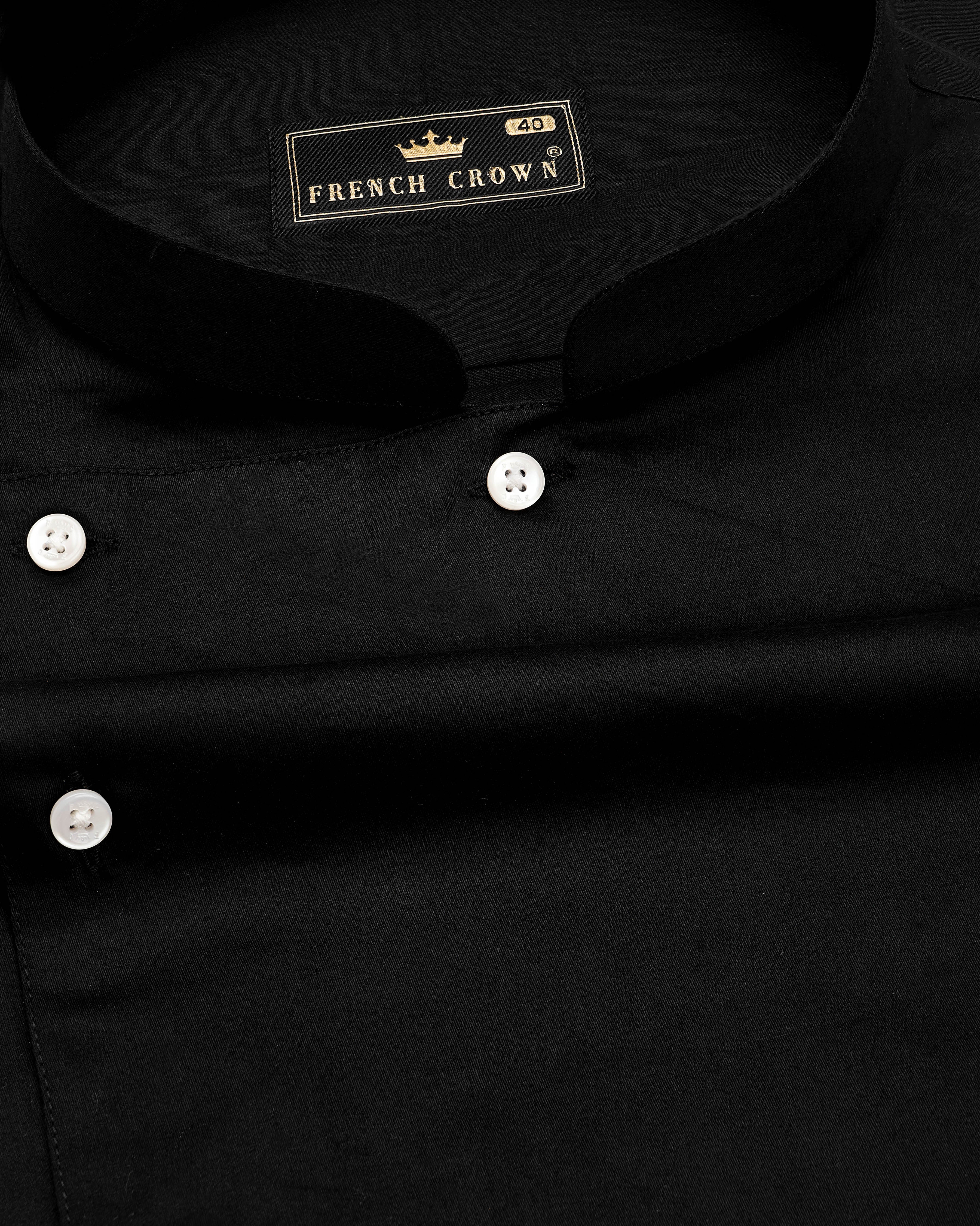 jade Black Cross Buttoned Bandhgala Super Soft Premium Cotton Shirt 5023-P57-38, 5023-P57-H-38, 5023-P57-39, 5023-P57-H-39, 5023-P57-40, 5023-P57-H-40, 5023-P57-42, 5023-P57-H-42, 5023-P57-44, 5023-P57-H-44, 5023-P57-46, 5023-P57-H-46, 5023-P57-48, 5023-P57-H-48, 5023-P57-50, 5023-P57-H-50, 5023-P57-52, 5023-P57-H-52