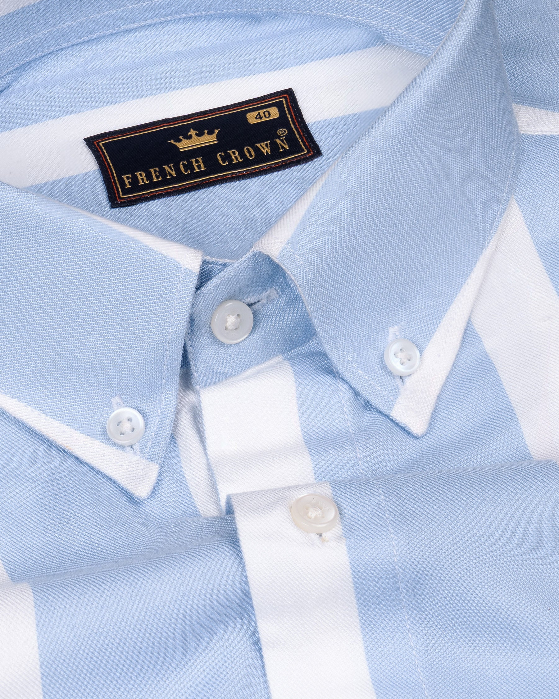 Cornflower Blue with White Stripes Premium Tencel Shirt 5232-BD-38, 5232-BD-H-38, 5232-BD-39, 5232-BD-H-39, 5232-BD-40, 5232-BD-H-40, 5232-BD-42, 5232-BD-H-42, 5232-BD-44, 5232-BD-H-44, 5232-BD-46, 5232-BD-H-46, 5232-BD-48, 5232-BD-H-48, 5232-BD-50, 5232-BD-H-50, 5232-BD-52, 5232-BD-H-52