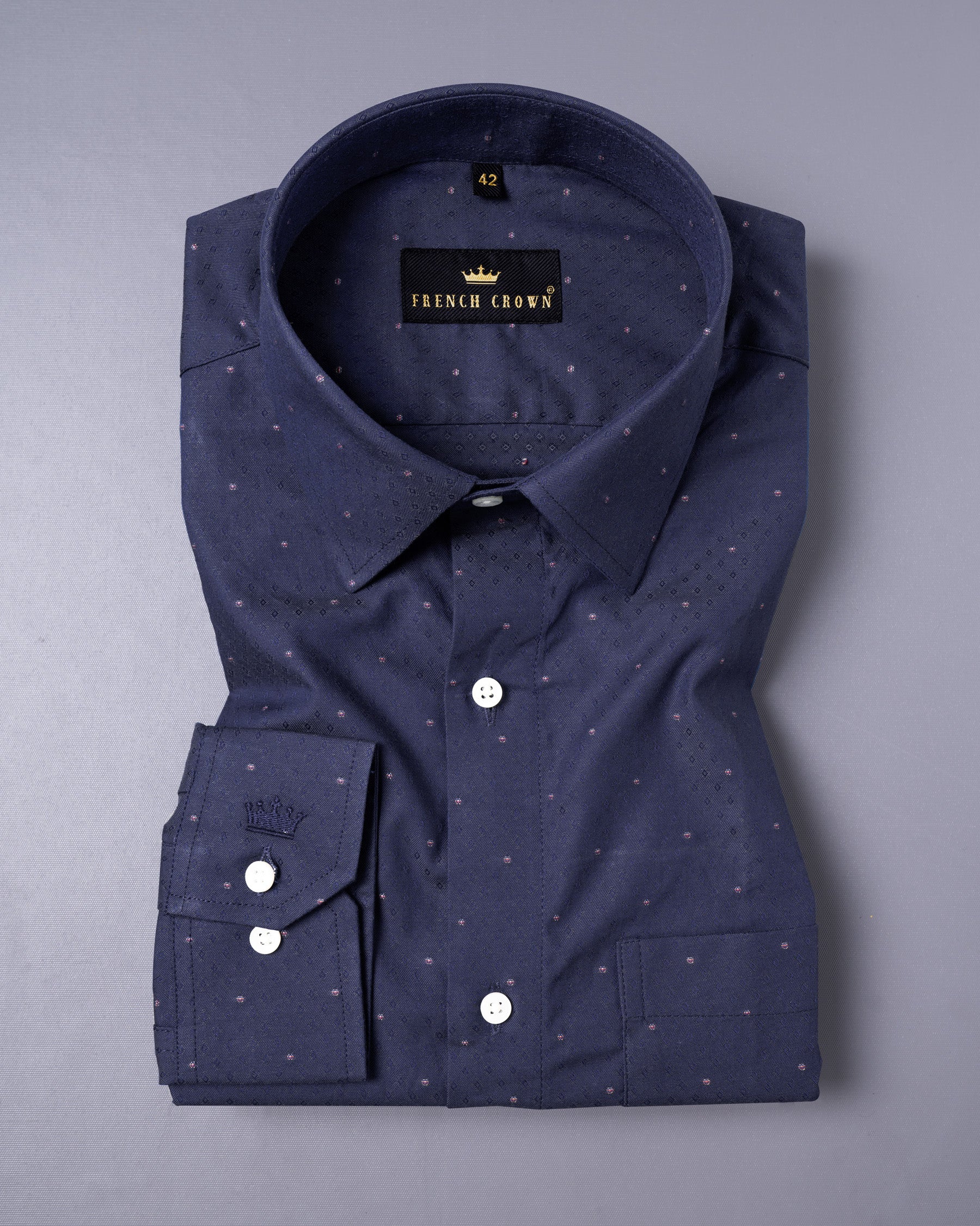 Fiord Blue Dobby Textured Premium Giza Cotton Shirt 5306-38, 5306-H-38, 5306-39, 5306-H-39, 5306-40, 5306-H-40, 5306-42, 5306-H-42, 5306-44, 5306-H-44, 5306-46, 5306-H-46, 5306-48, 5306-H-48, 5306-50, 5306-H-50, 5306-52, 5306-H-52