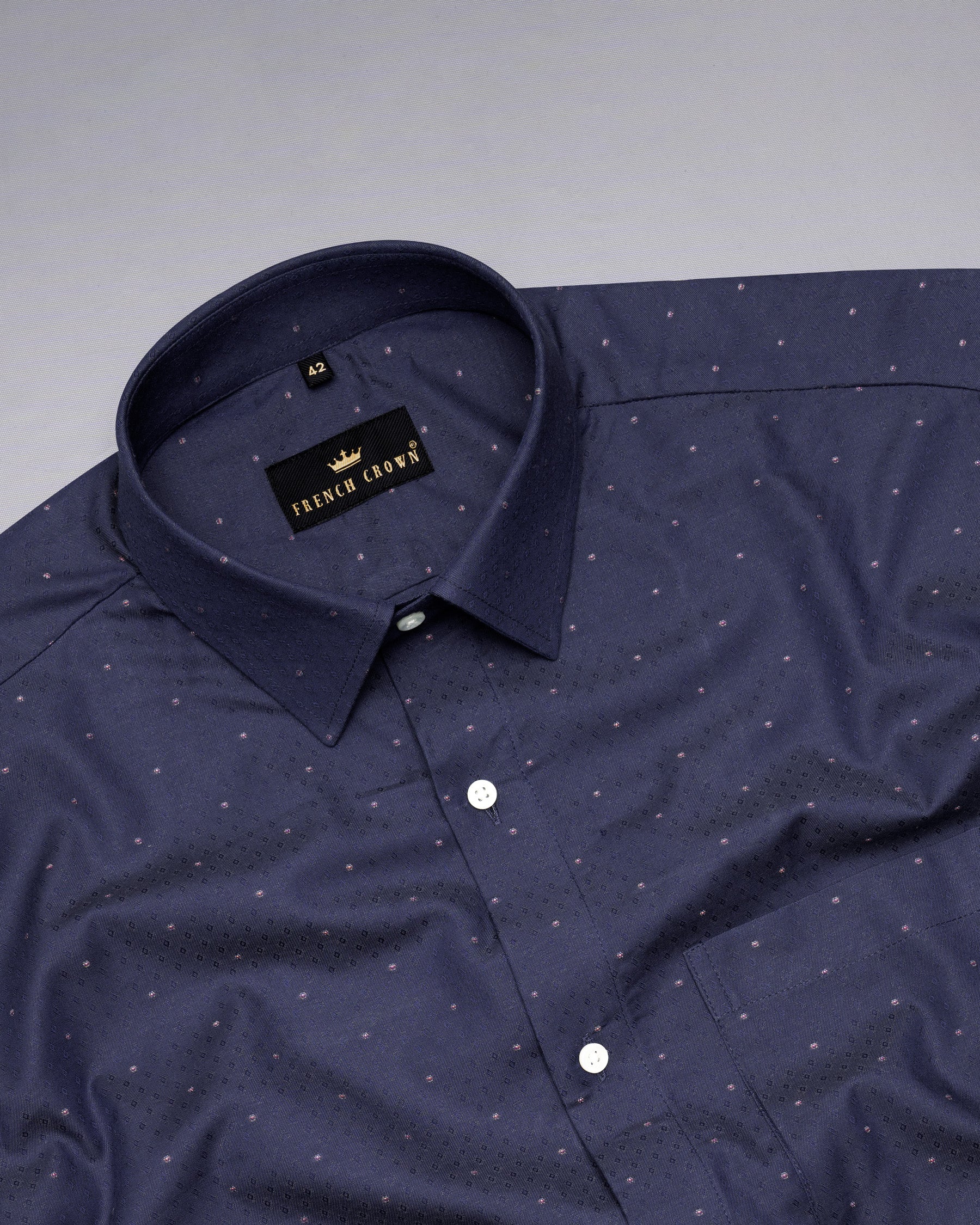 Fiord Blue Dobby Textured Premium Giza Cotton Shirt 5306-38, 5306-H-38, 5306-39, 5306-H-39, 5306-40, 5306-H-40, 5306-42, 5306-H-42, 5306-44, 5306-H-44, 5306-46, 5306-H-46, 5306-48, 5306-H-48, 5306-50, 5306-H-50, 5306-52, 5306-H-52