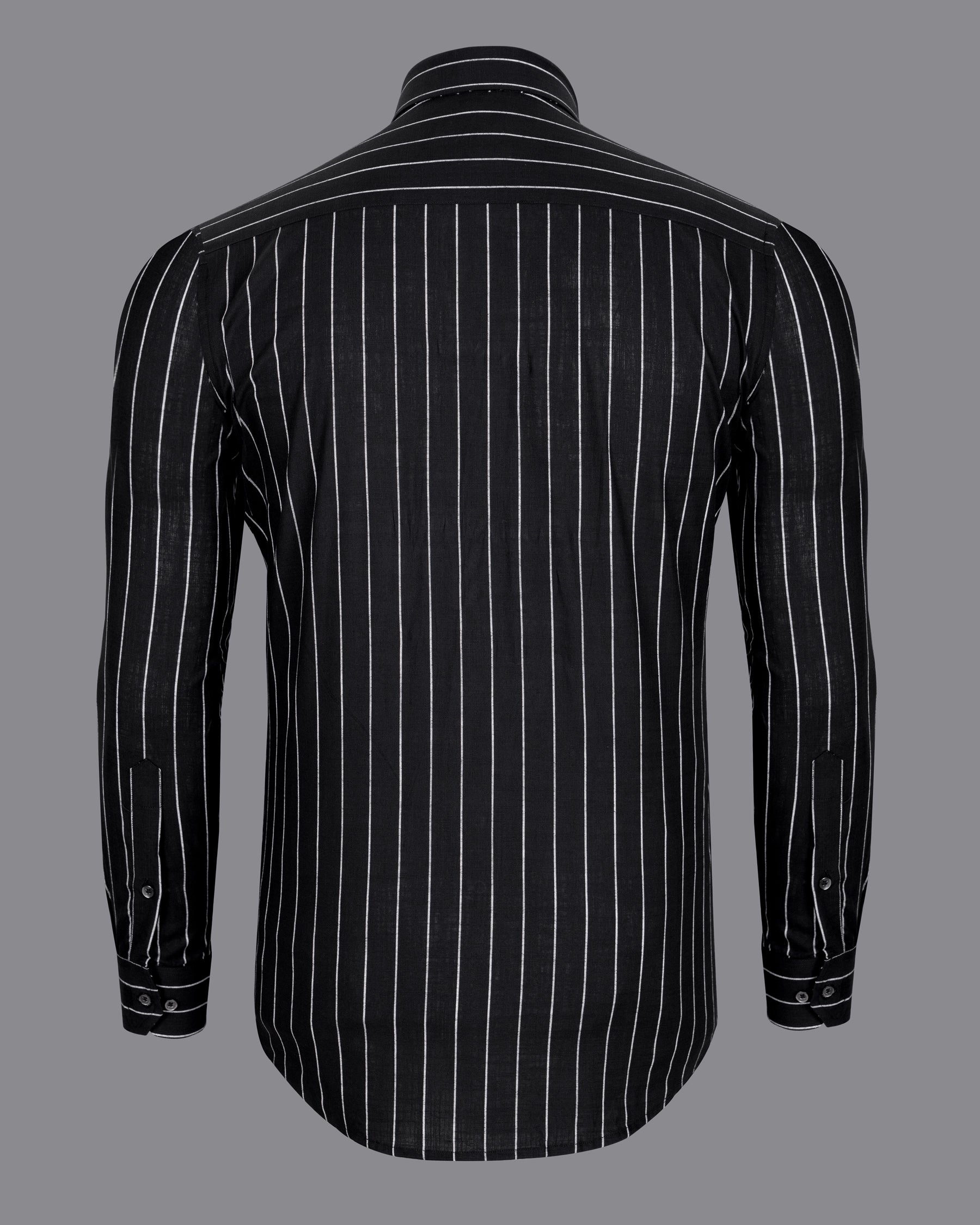 Jade Black with White Striped Dobby Textured Premium Giza Cotton Shirt 5348-BLK-38, 5348-BLK-H-38, 5348-BLK-39, 5348-BLK-H-39, 5348-BLK-40, 5348-BLK-H-40, 5348-BLK-42, 5348-BLK-H-42, 5348-BLK-44, 5348-BLK-H-44, 5348-BLK-46, 5348-BLK-H-46, 5348-BLK-48, 5348-BLK-H-48, 5348-BLK-50, 5348-BLK-H-50, 5348-BLK-52, 5348-BLK-H-52