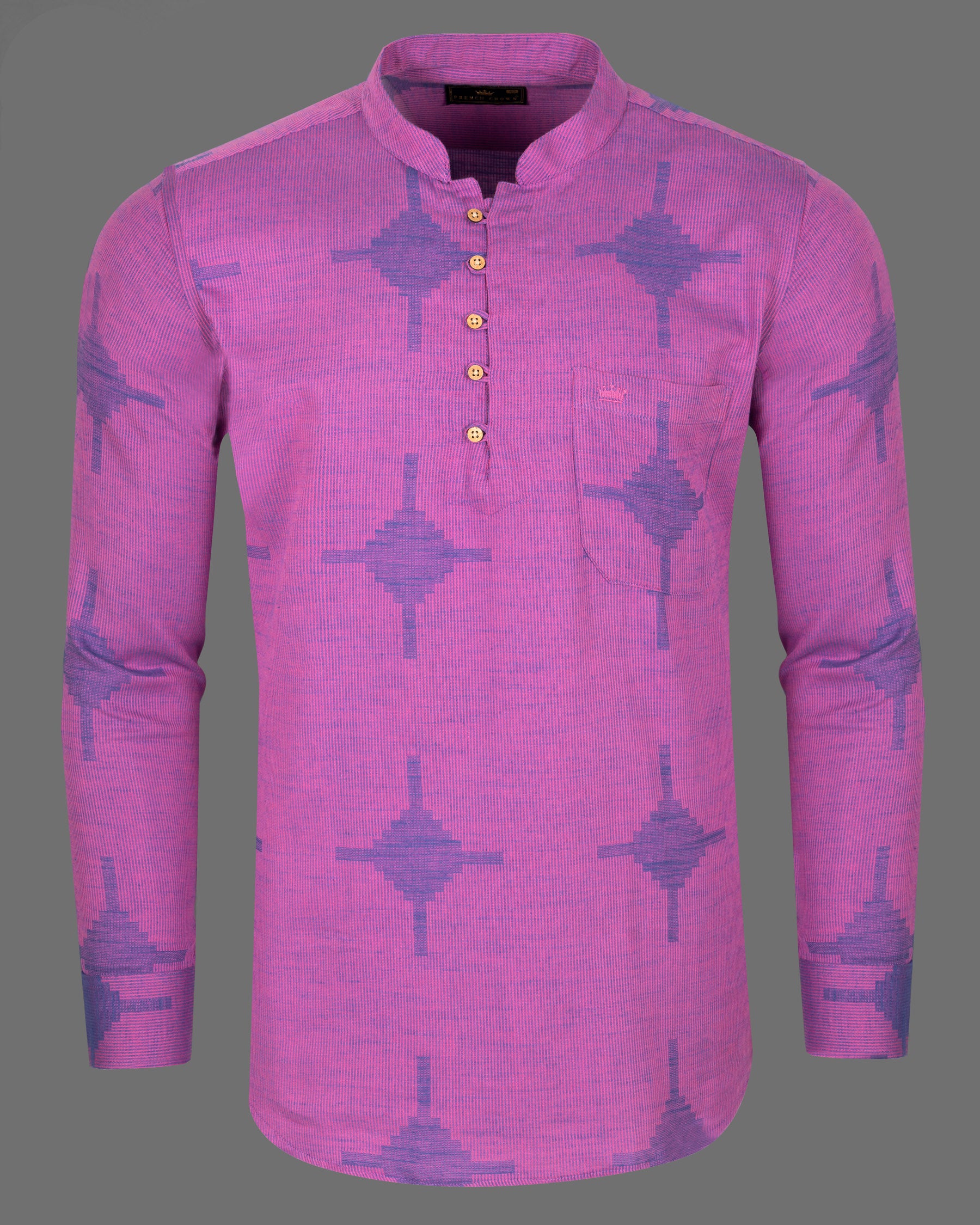 Mulberry Pink Striped and Dobby Textured Kurta Shirt 5389-KS-38, 5389-KS-H-38, 5389-KS-39, 5389-KS-H-39, 5389-KS-40, 5389-KS-H-40, 5389-KS-42, 5389-KS-H-42, 5389-KS-44, 5389-KS-H-44, 5389-KS-46, 5389-KS-H-46, 5389-KS-48, 5389-KS-H-48, 5389-KS-50, 5389-KS-H-50, 5389-KS-52, 5389-KS-H-52